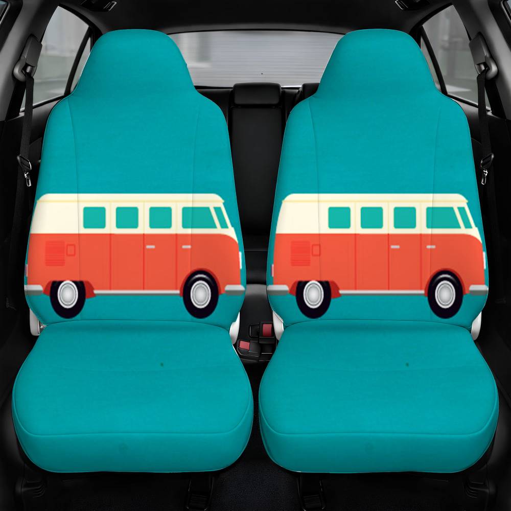Vw Camper Car Seat Cover Personalized Front Pair