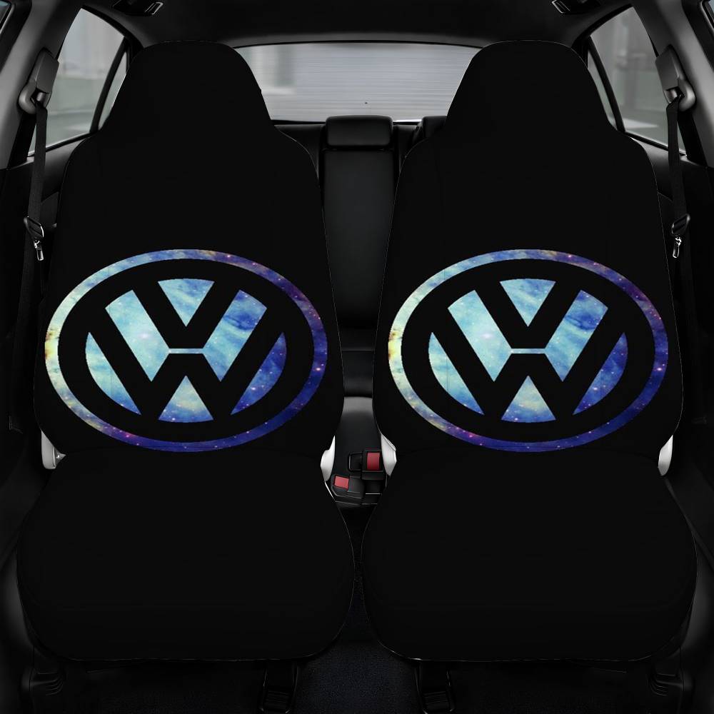 Vw Logo 2 Car Seat Cover Personalized Front Pair