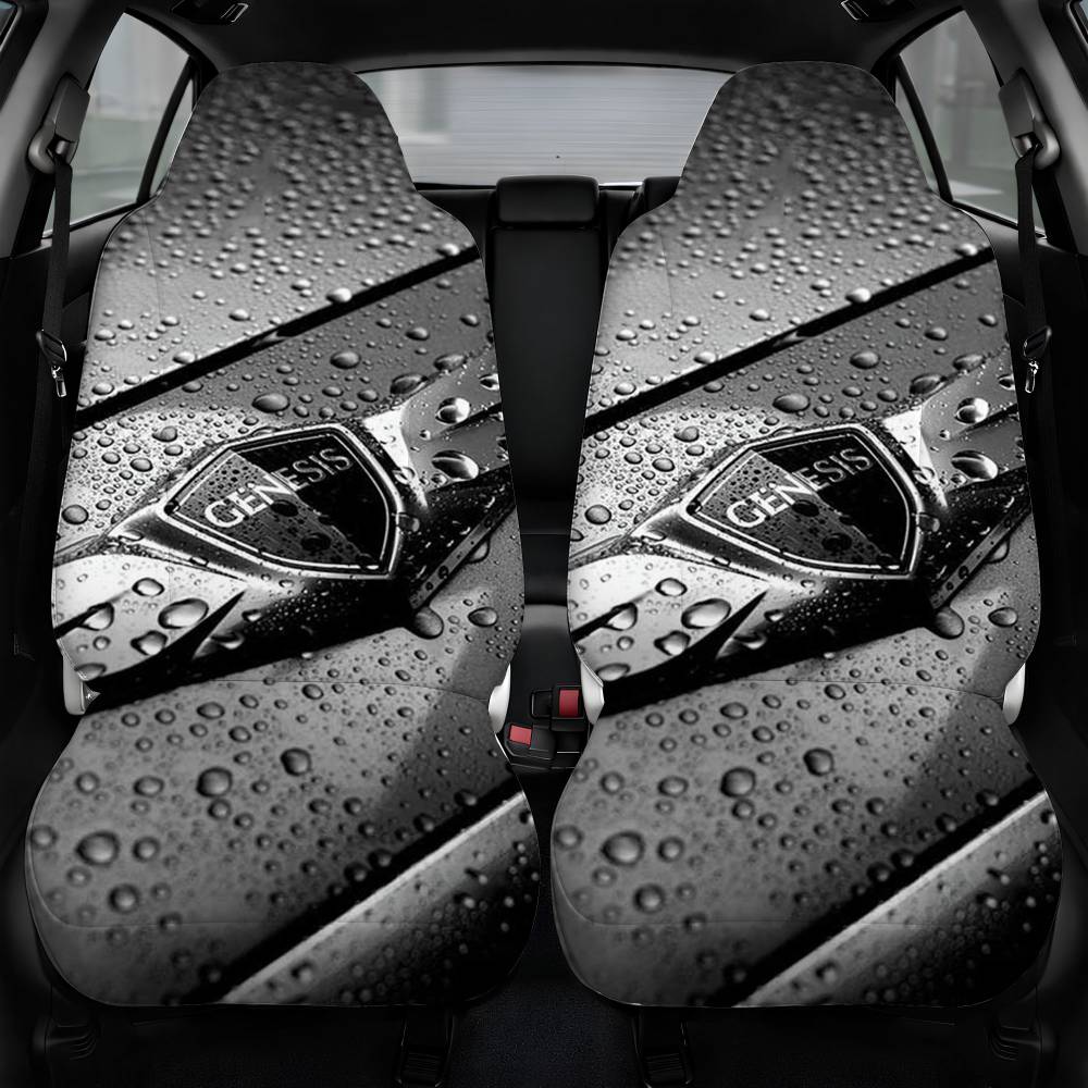 Wet Genesis Symbol Car Seat Cover Personalized Front Pair