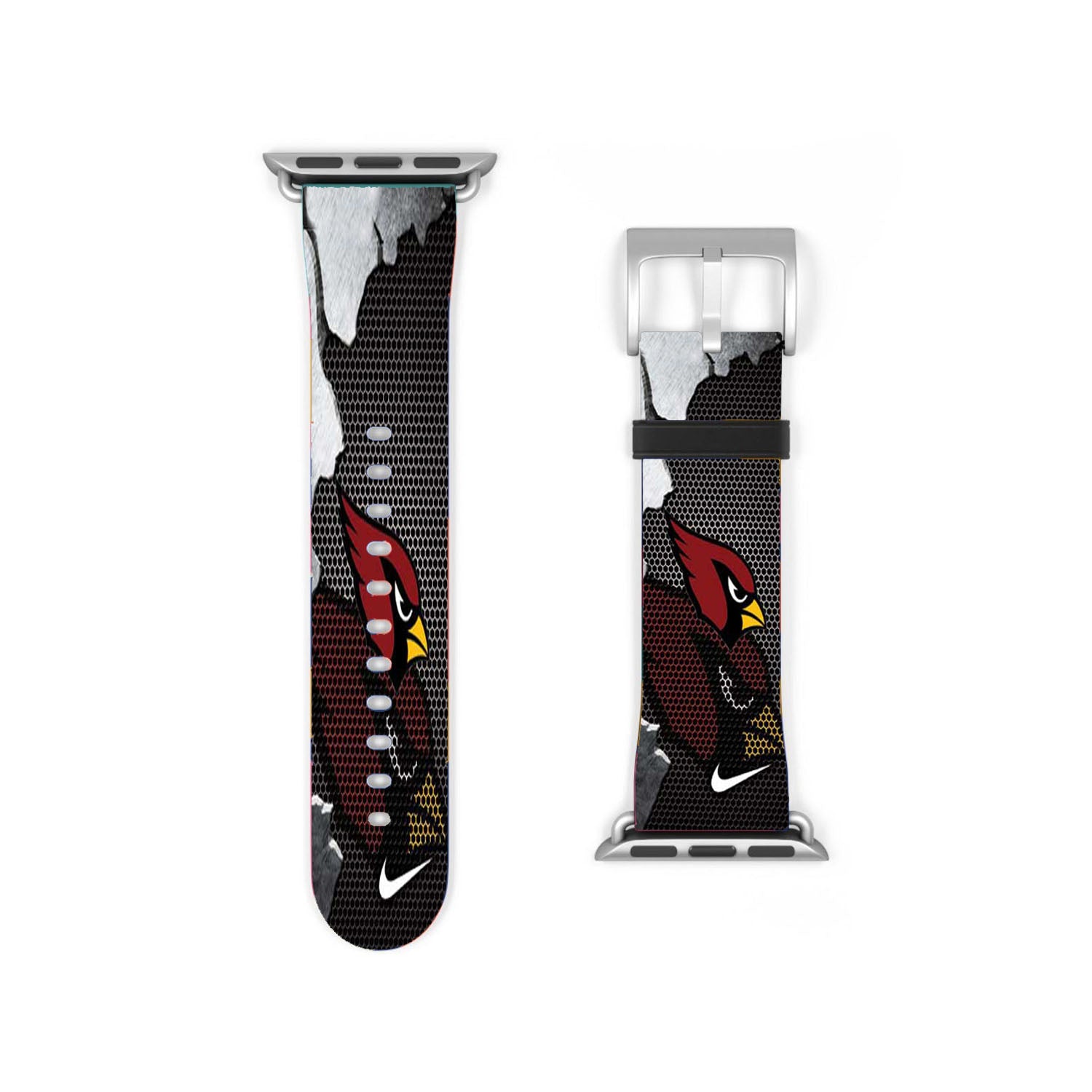 Arizona Cardinals Broken Mesh Apple Watch Band 38Mm - 44Mm