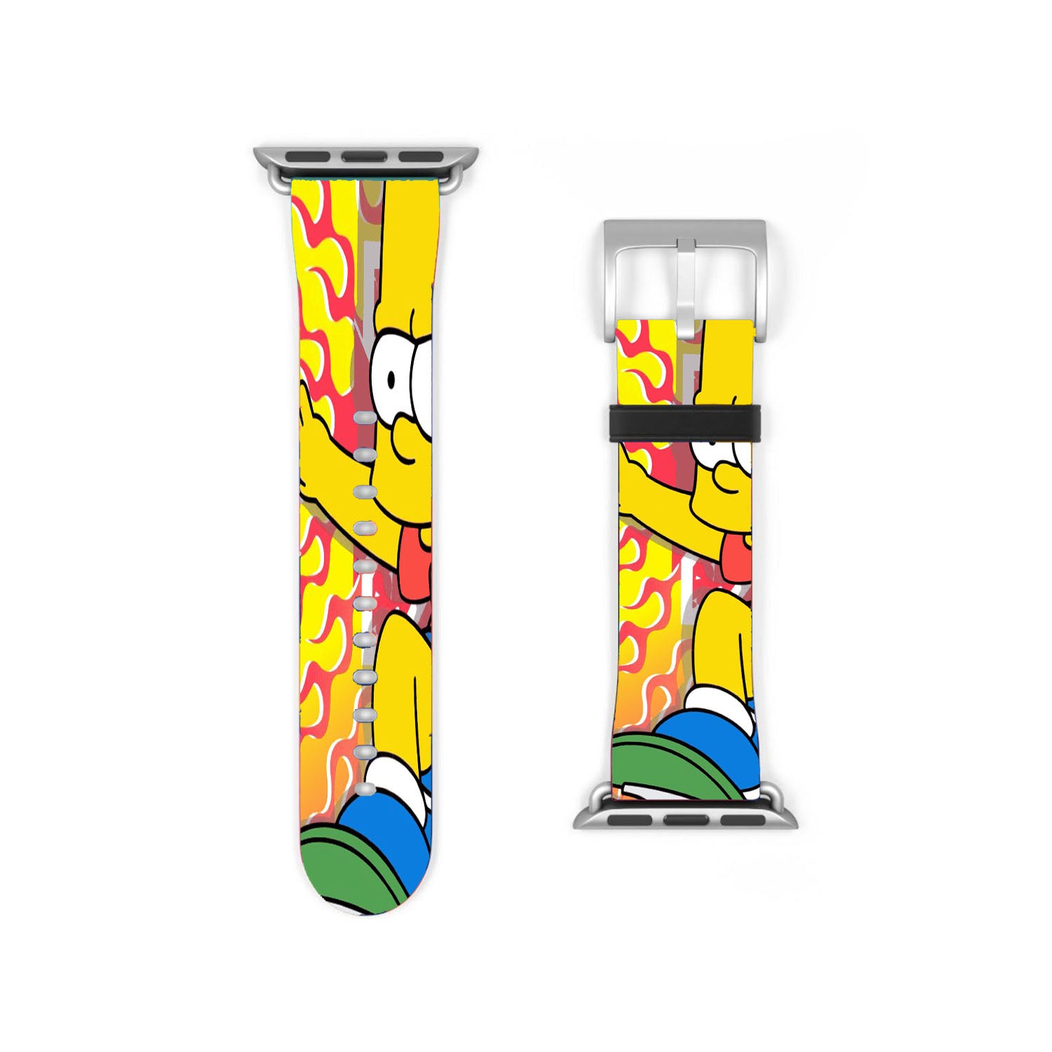 Bart Simpson Flame Skater Apple Watch Band 38Mm - 44Mm