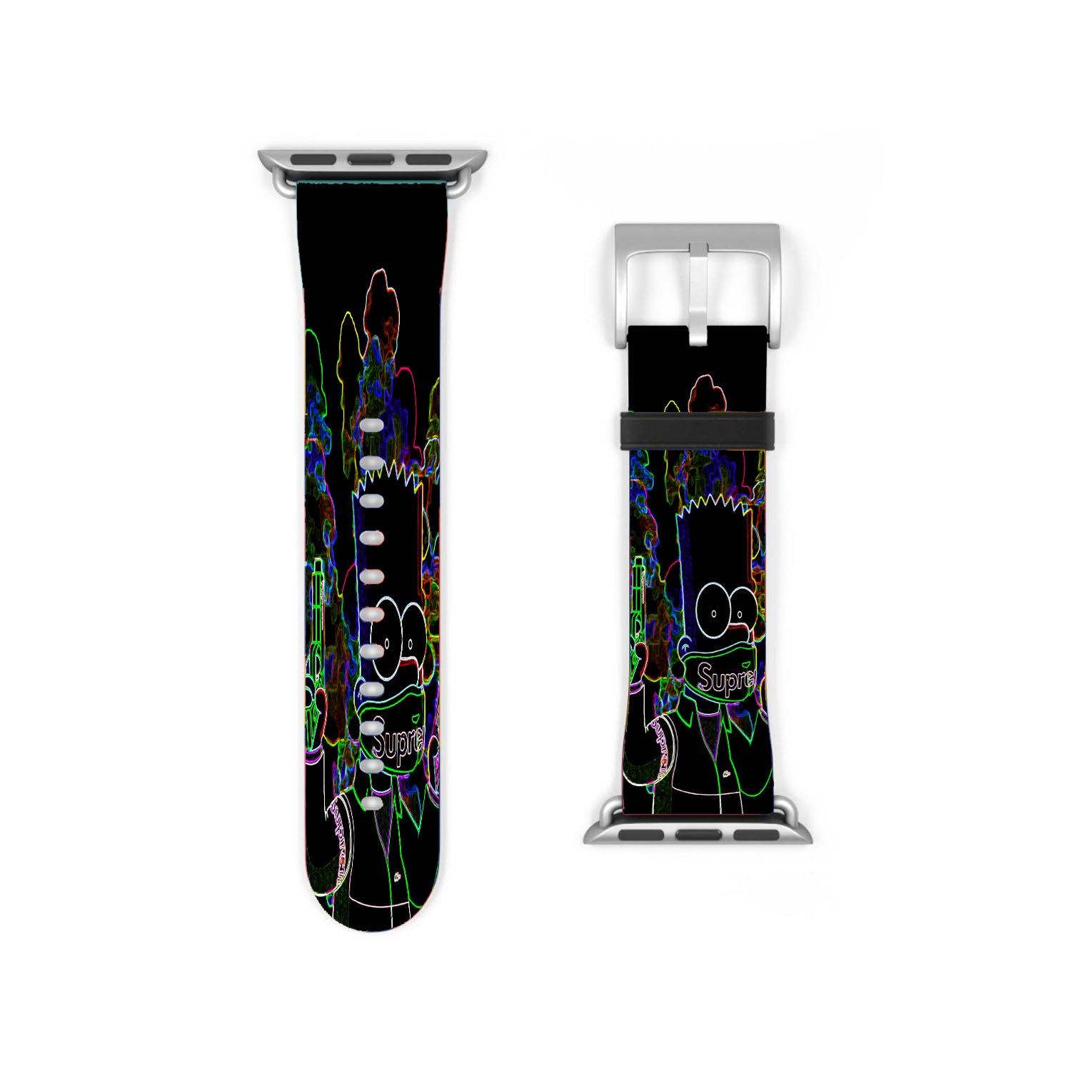 Bart Simpson In Black Apple Watch Band 38Mm - 44Mm
