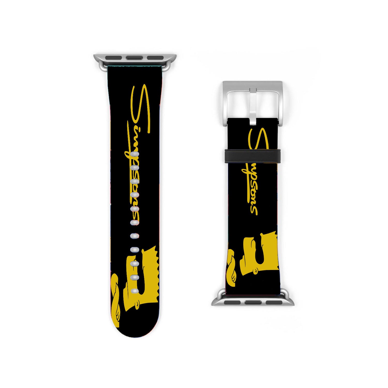 Black Yellow Bart Simpsons 2 Apple Watch Band 38Mm - 44Mm