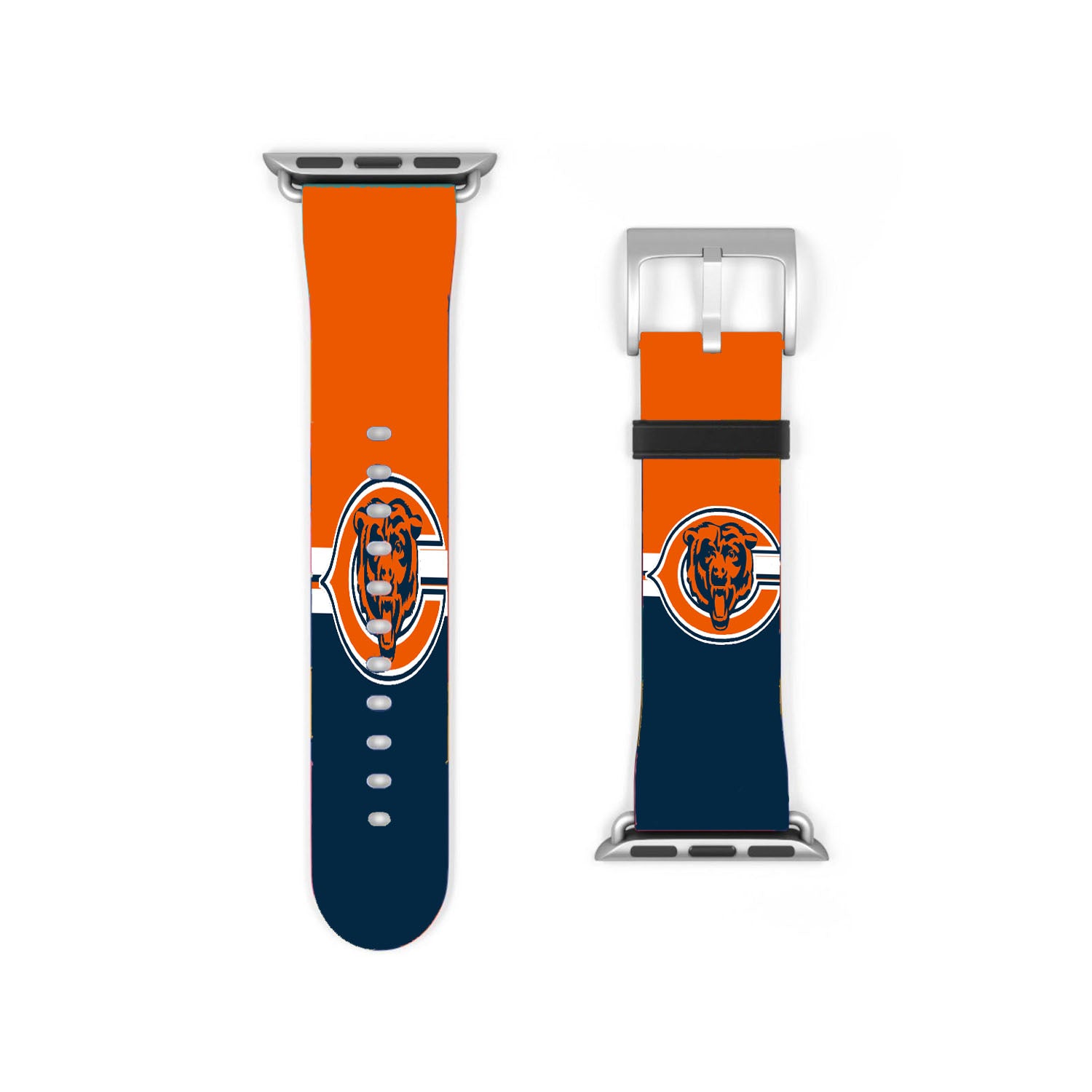 Blue Orange Chicago Bears Wallpaper Apple Watch Band 38Mm - 44Mm