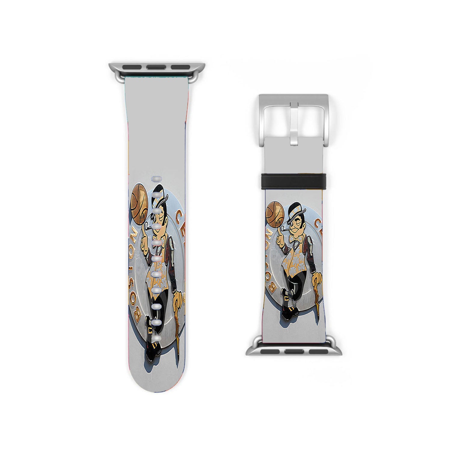 Boston Celtics Greyscale Apple Watch Band 38Mm - 44Mm