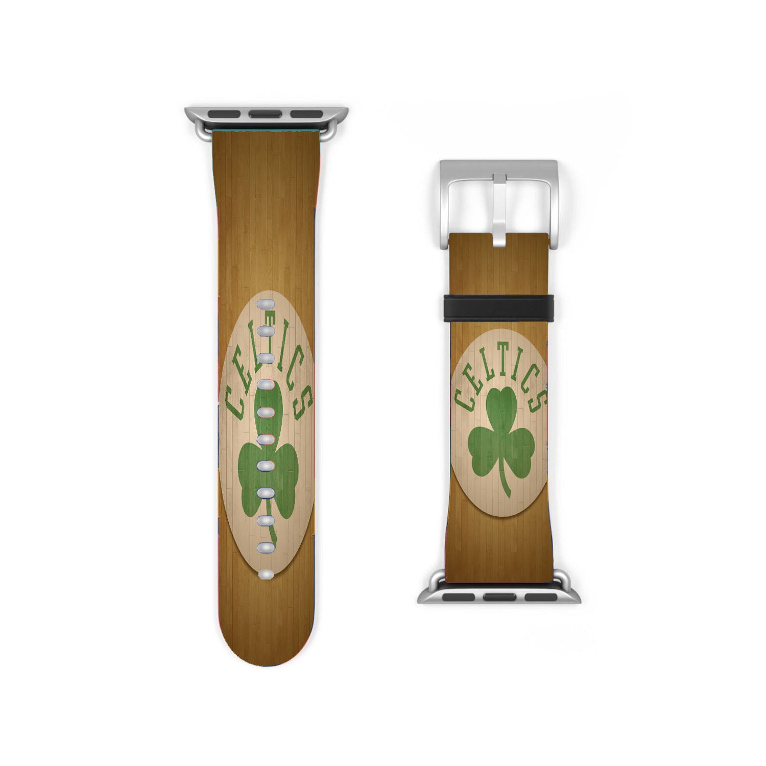 Boston Celtics Logo Hardwood Apple Watch Band 38Mm - 44Mm