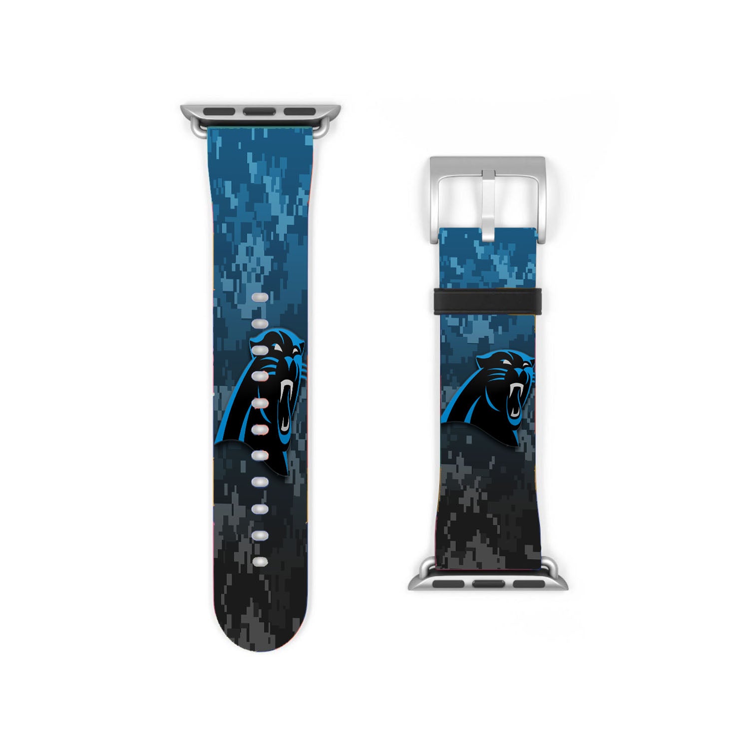 Carolina Panthers Logo Camo Apple Watch Band 38Mm - 44Mm