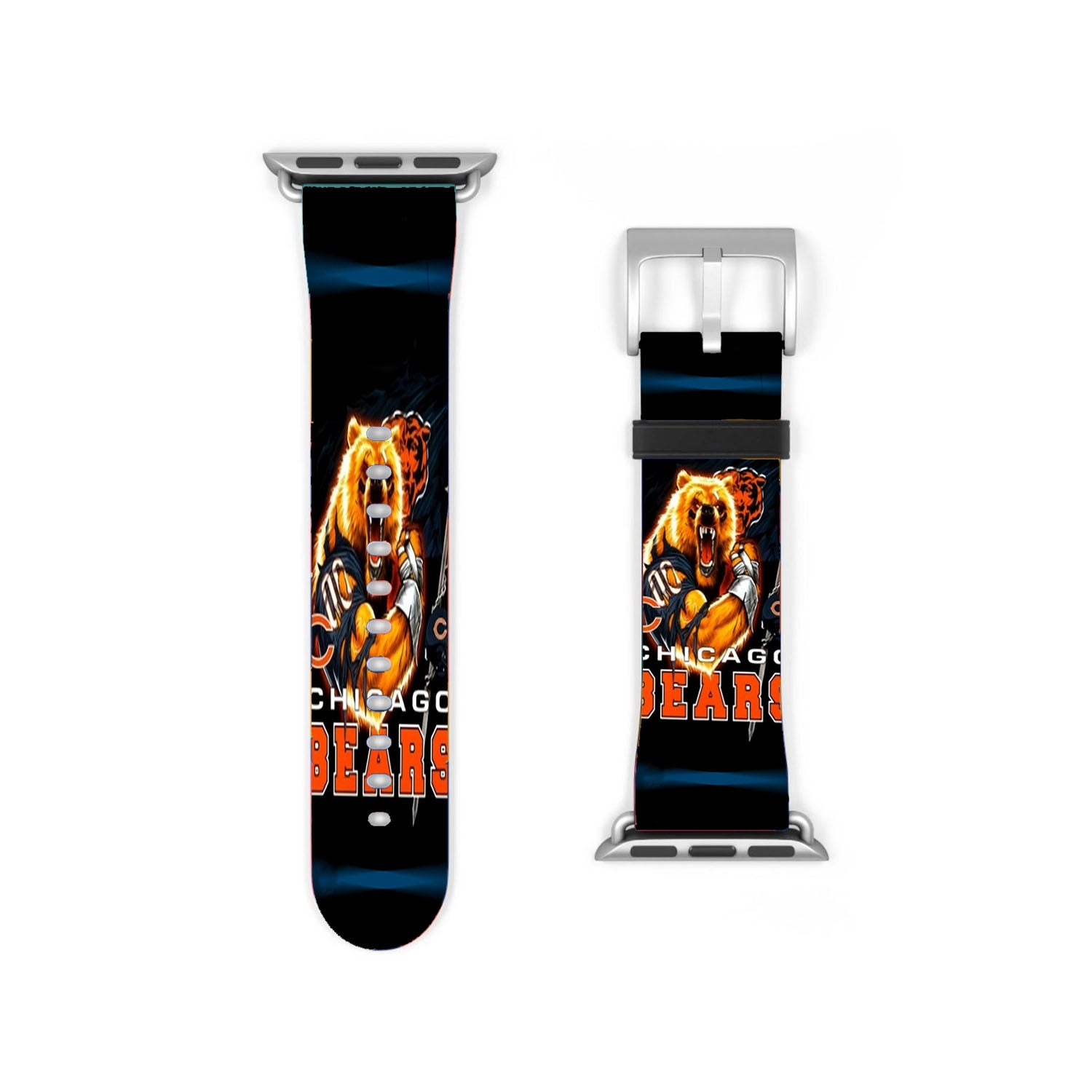 Chicago Bears Nfl Black 1 Apple Watch Band 38Mm - 44Mm