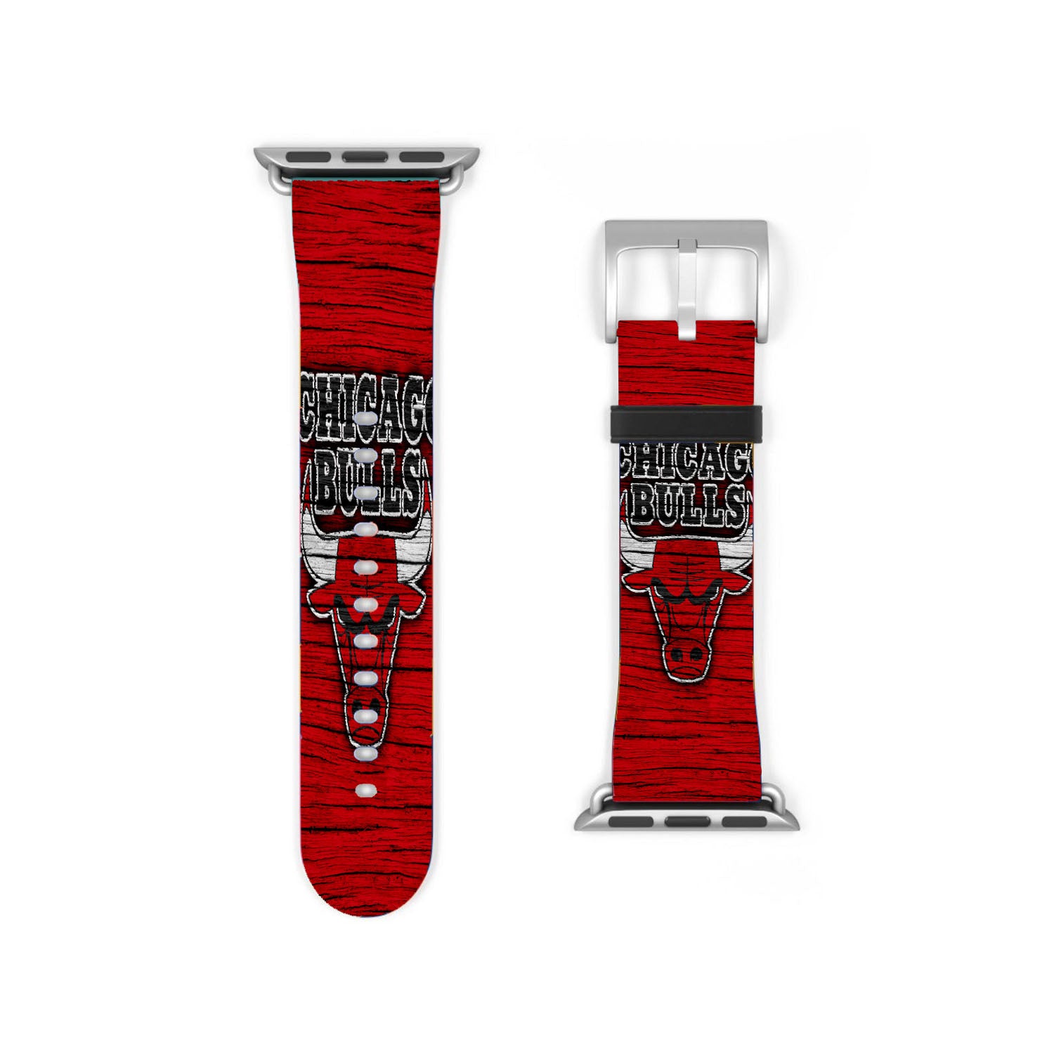Chicago Bulls Logo Red Apple Watch Band 38Mm - 44Mm