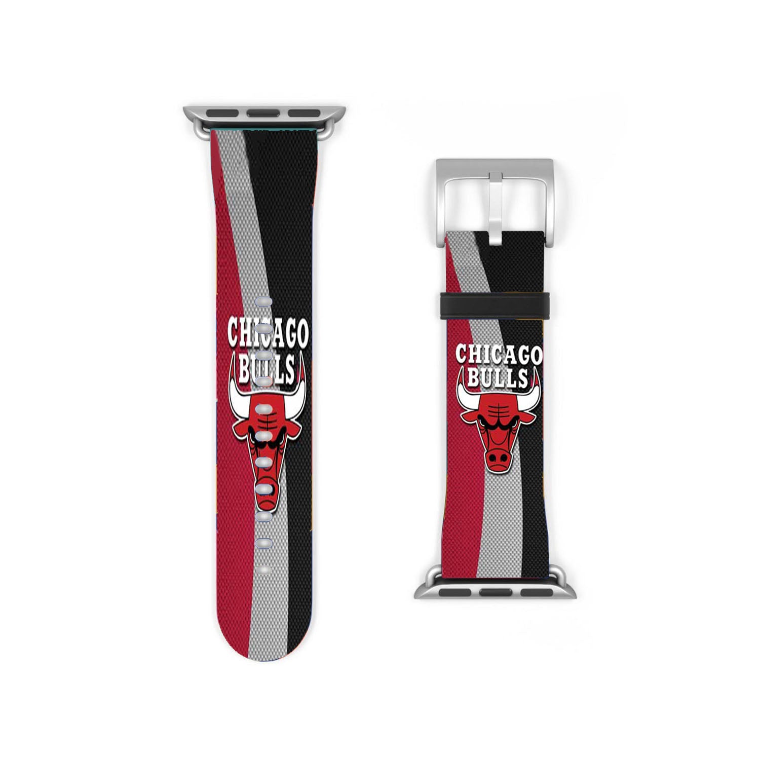 Chicago Bulls Texture Logo Apple Watch Band 38Mm - 44Mm