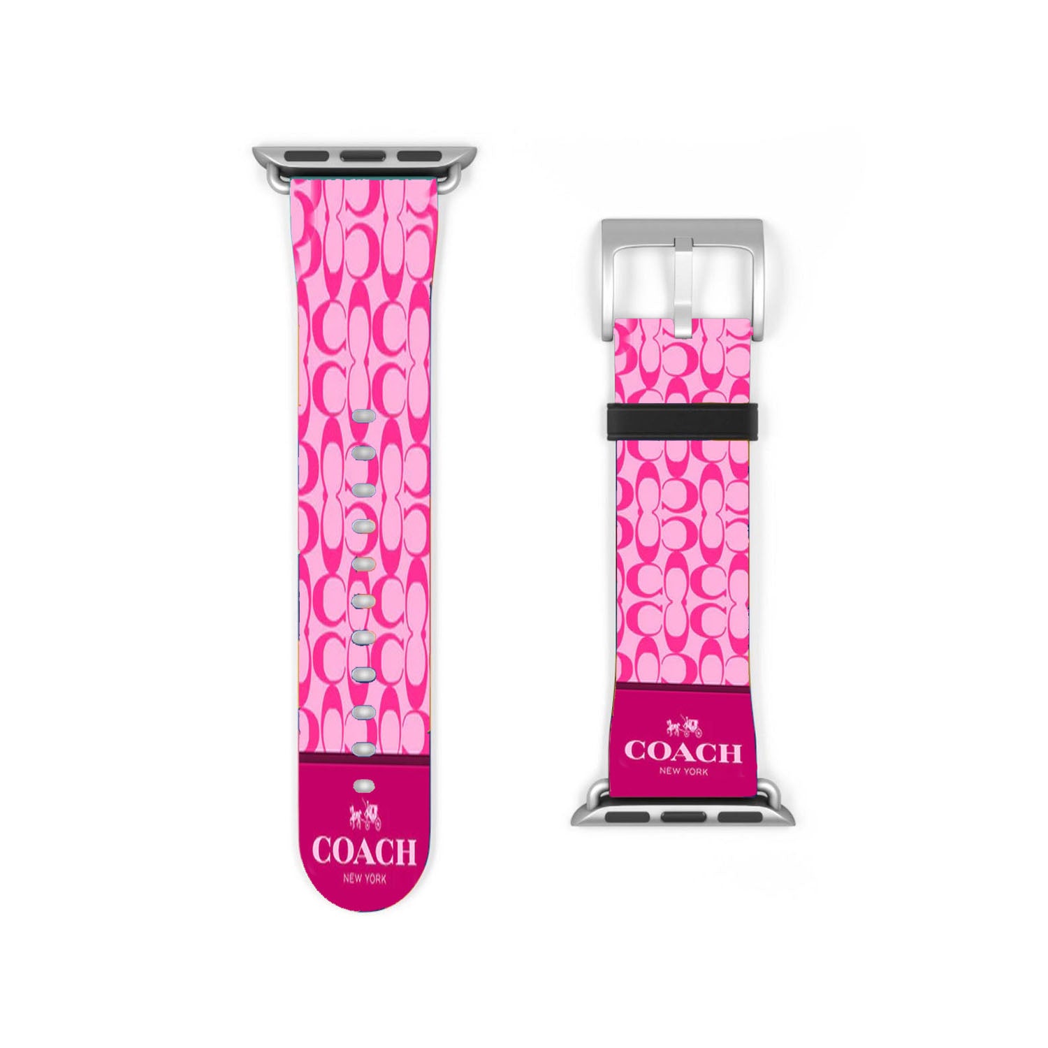 Coach New York Pink Pattern Apple Watch Band 38Mm - 44Mm