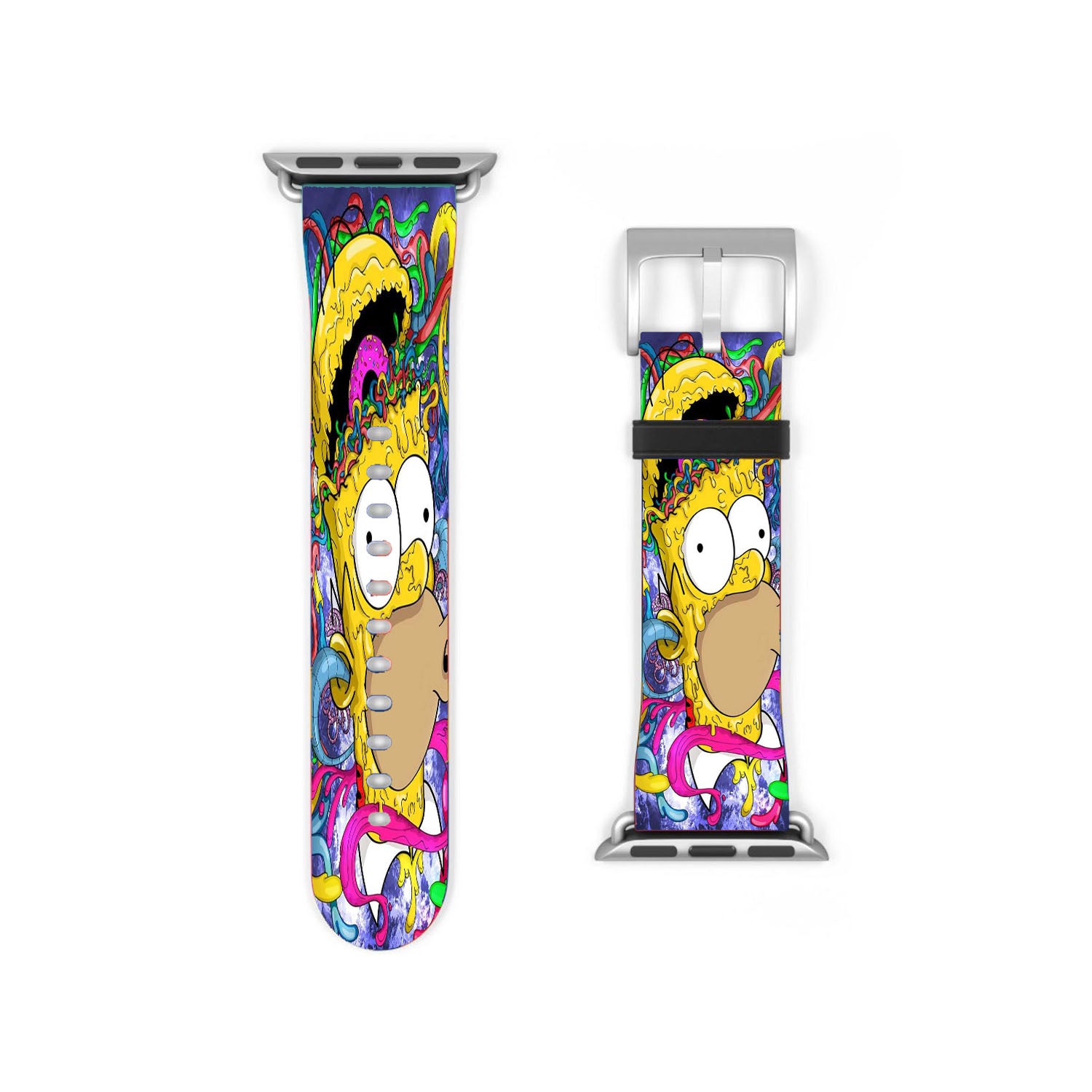 Crazy Homer J Simpsons Fan Art Apple Watch Band 38Mm - 44Mm