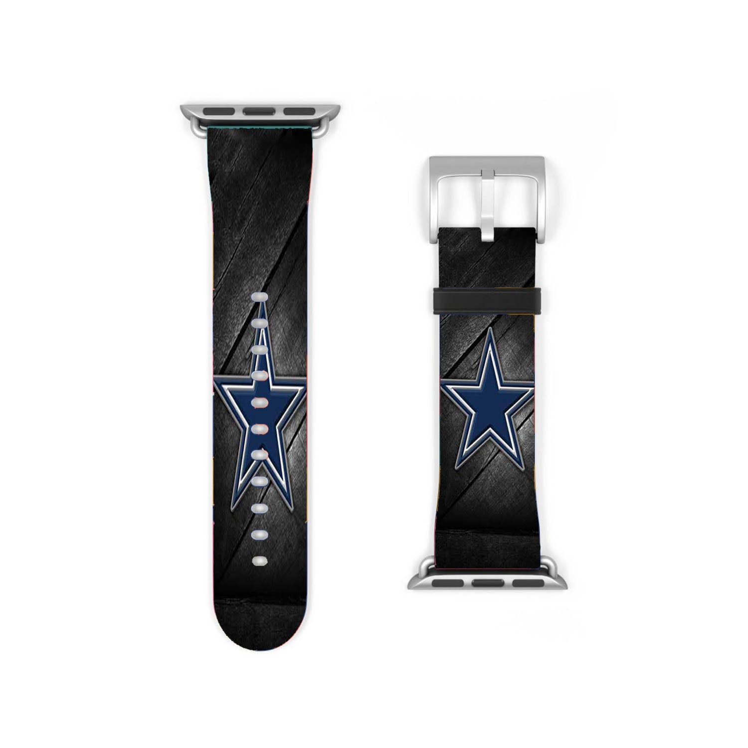 Dallas Cowboys Diagonal Wood Apple Watch Band 38Mm - 44Mm