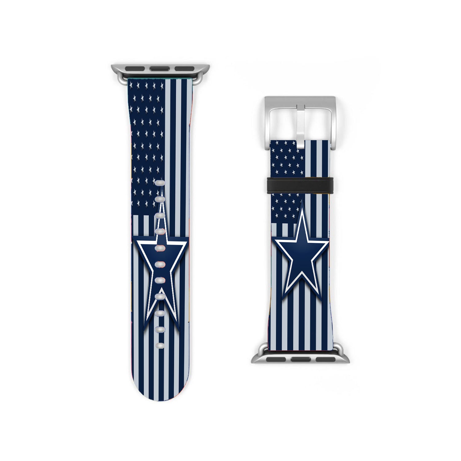 Dallas Cowboys Logo Flag Apple Watch Band 38Mm - 44Mm