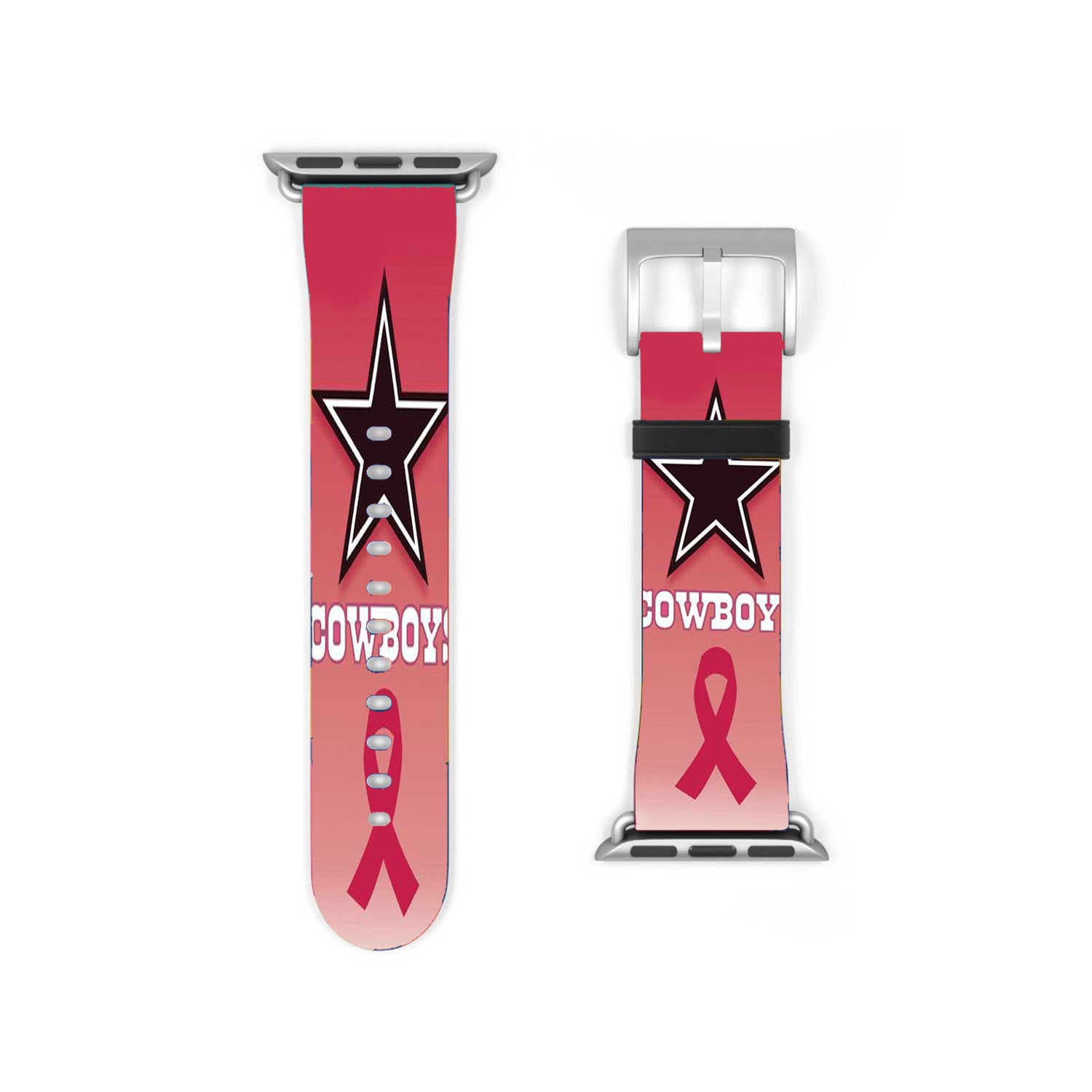 Dallas Cowboys Pink Ribbon Apple Watch Band 38Mm - 44Mm