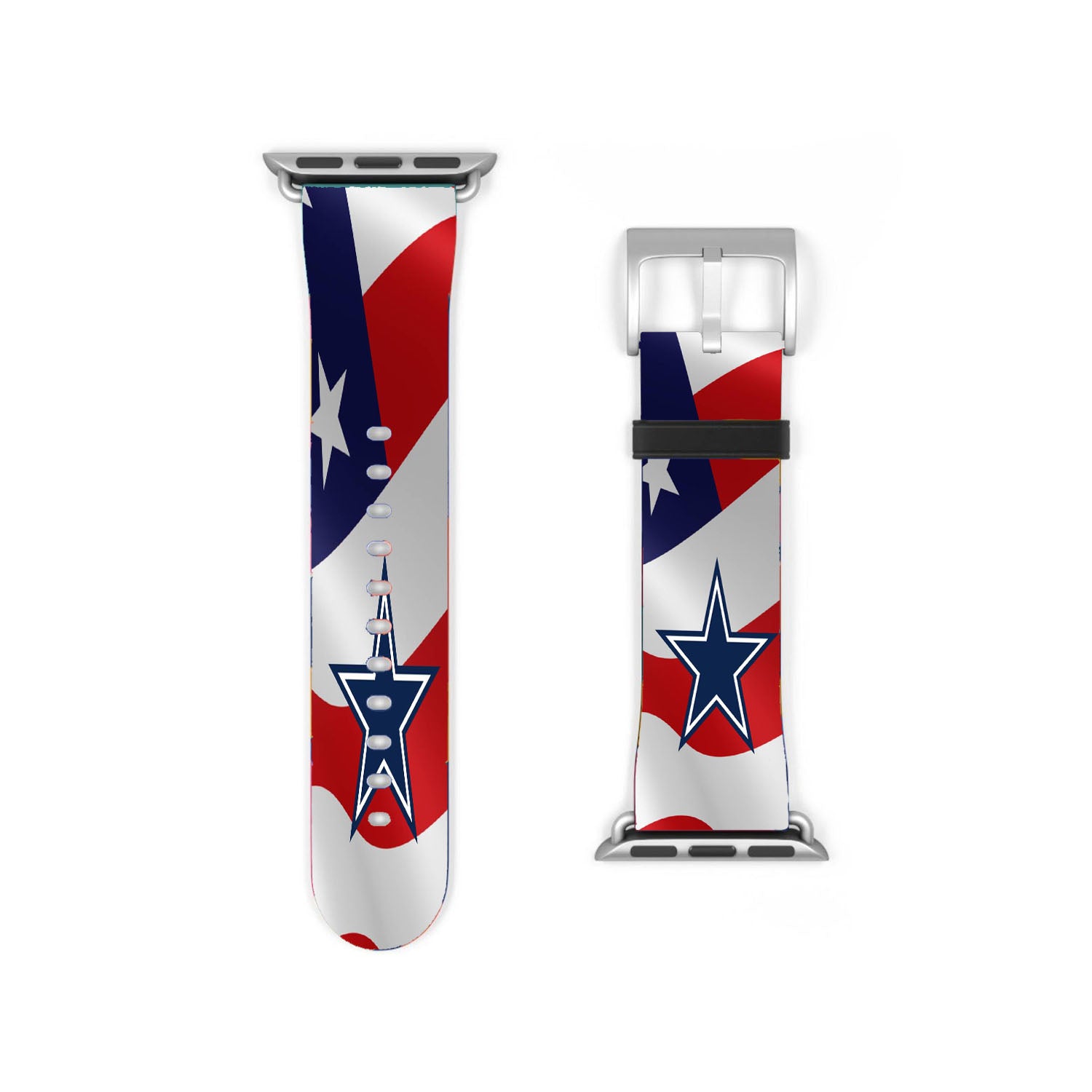 Dallas Cowboys X United State Flag Apple Watch Band 38Mm - 44Mm