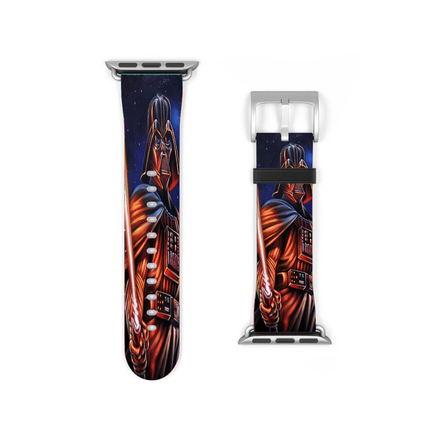 Darth Vader And Lightsaber Galaxy Wallpaper Apple Watch Band 38Mm - 44Mm