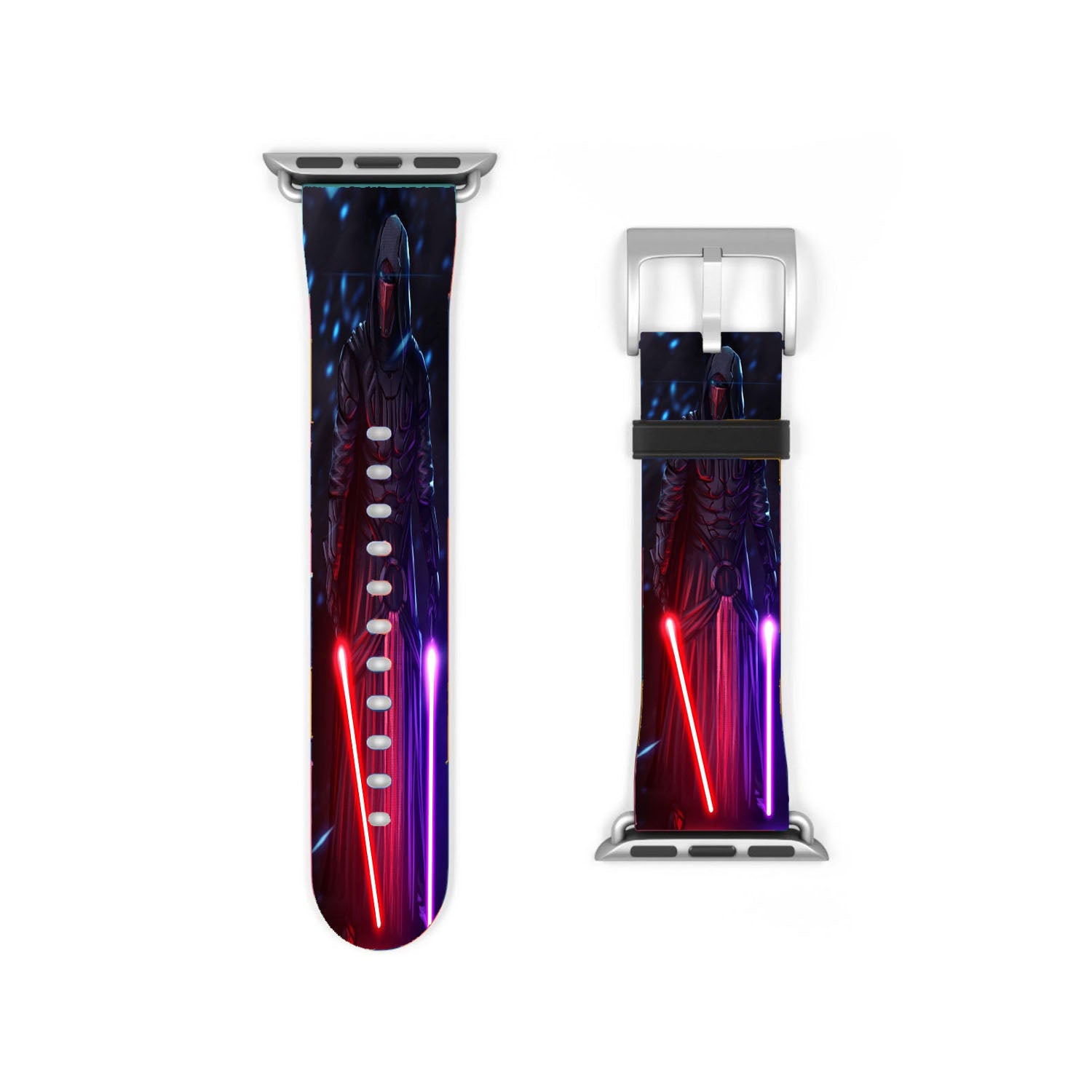 Darth Vader And Two Saber Apple Watch Band 38Mm - 44Mm