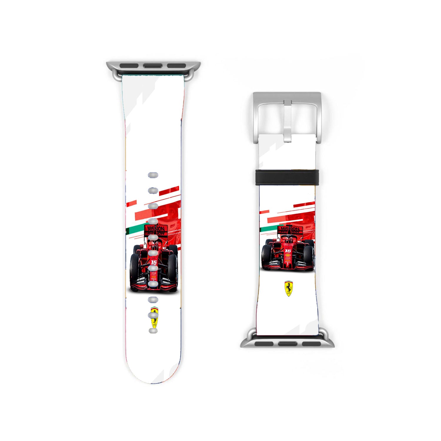 Ferrari Formula One Glitch Apple Watch Band 38Mm - 44Mm
