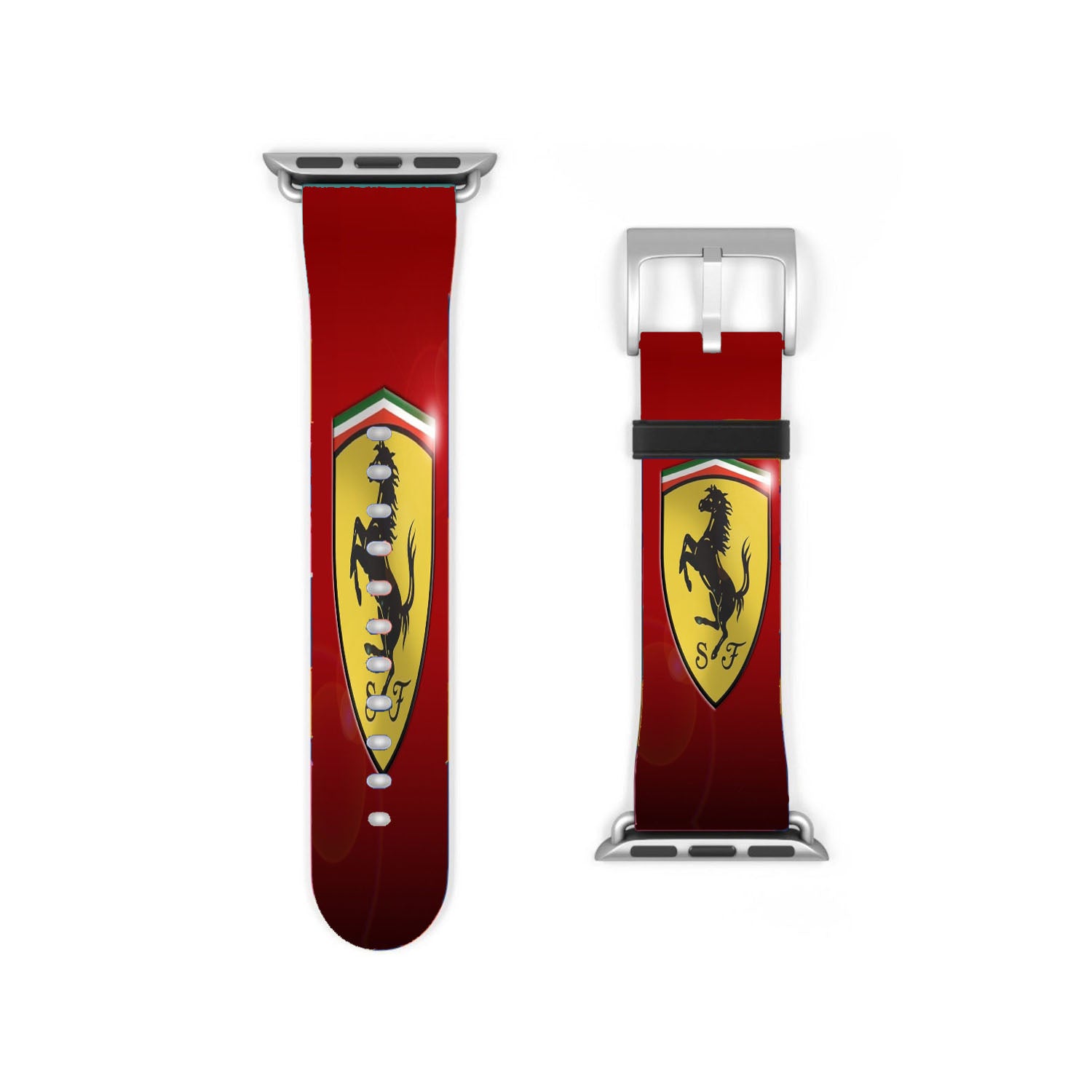Ferrari Logo Red Background Apple Watch Band 38Mm - 44Mm