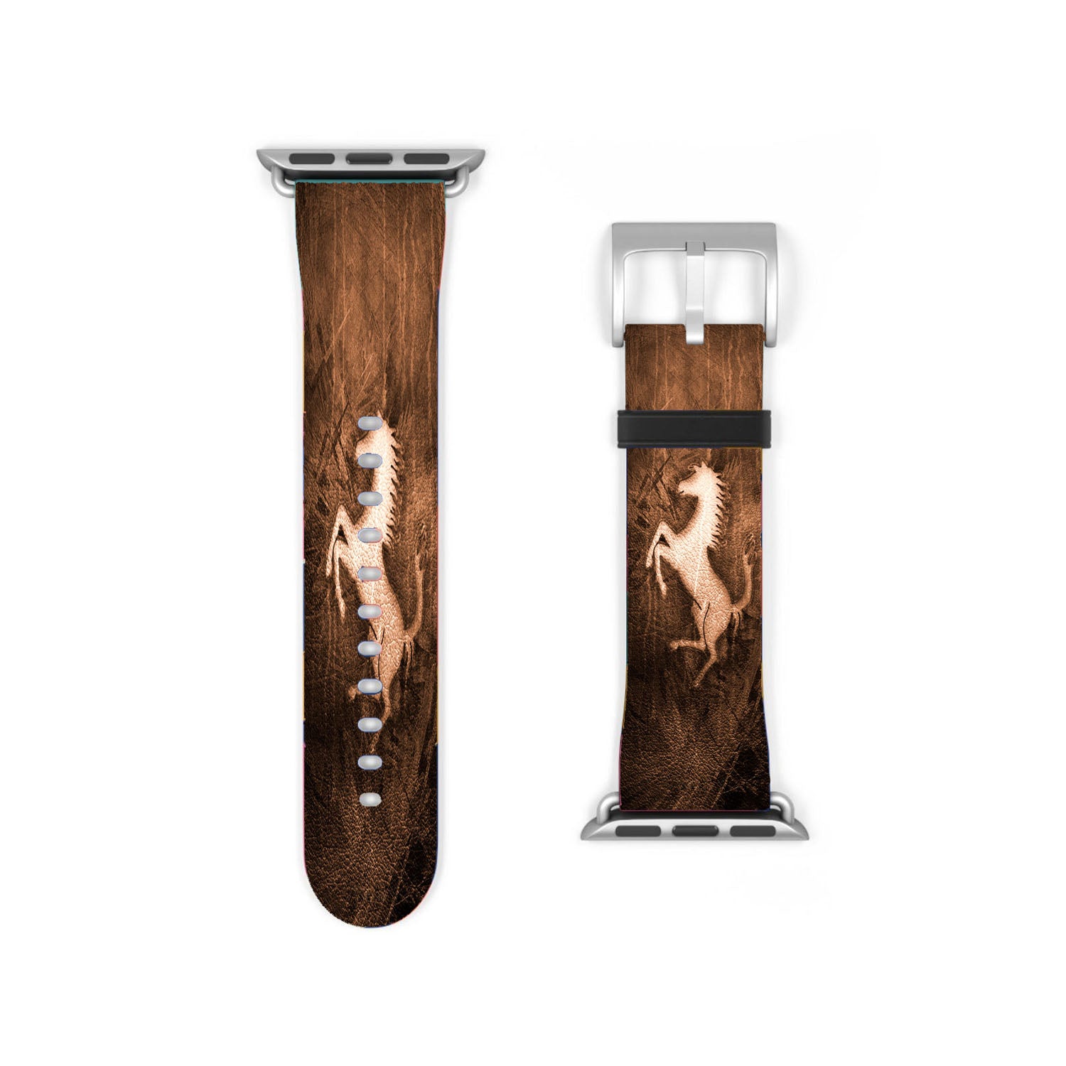 Ferrari Textured Apple Watch Band 38Mm - 44Mm