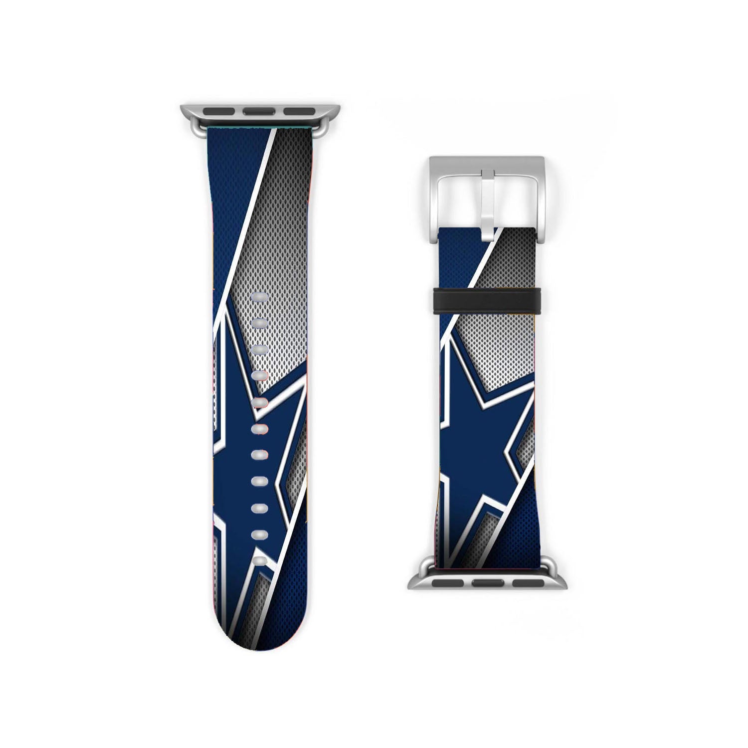 Fiber Blue Star Dallas Cowboys Logo Apple Watch Band 38Mm - 44Mm