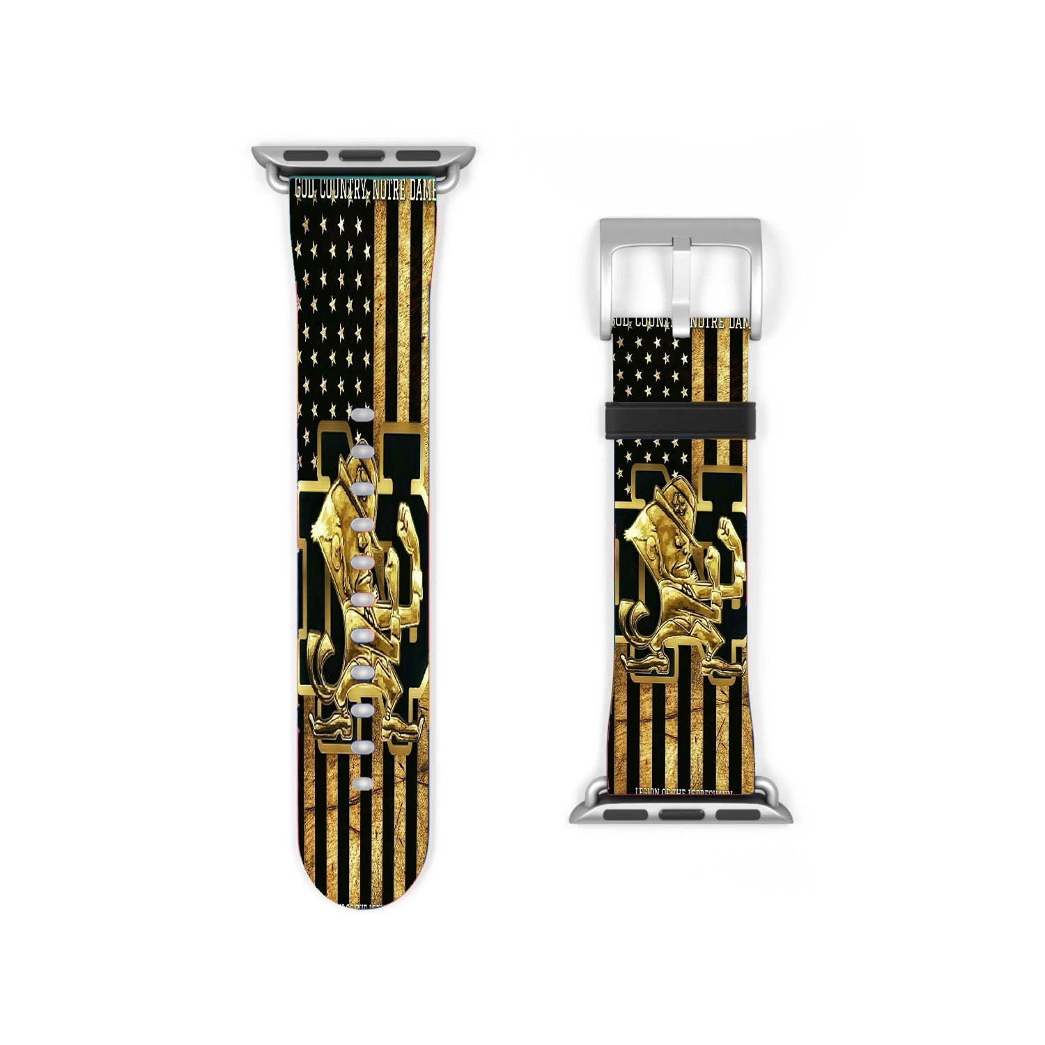 Fighting Irish Notre Dame Football Golden Flag Apple Watch Band 38Mm - 44Mm