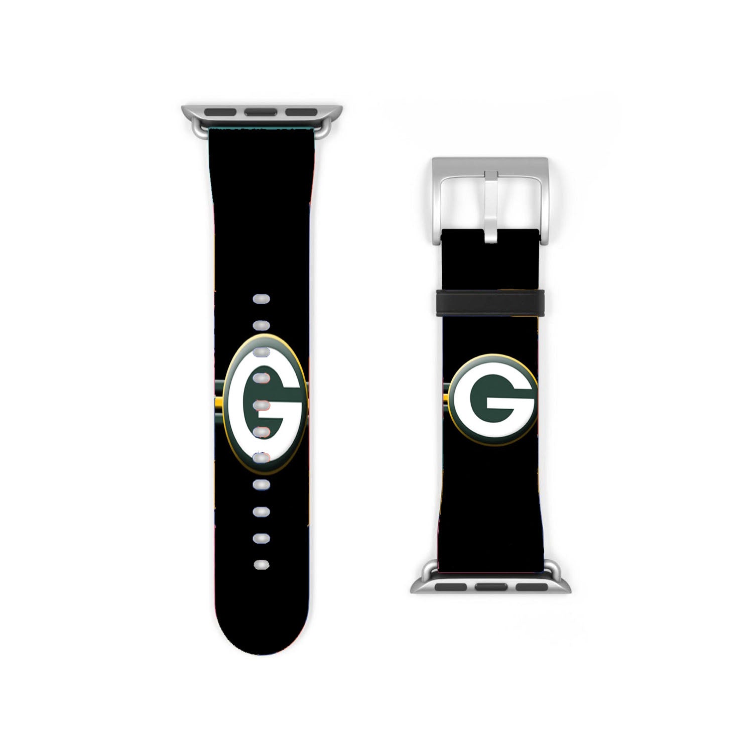 G For Green Bay Packers Black Wallpaper Logo Apple Watch Band 38Mm - 44Mm