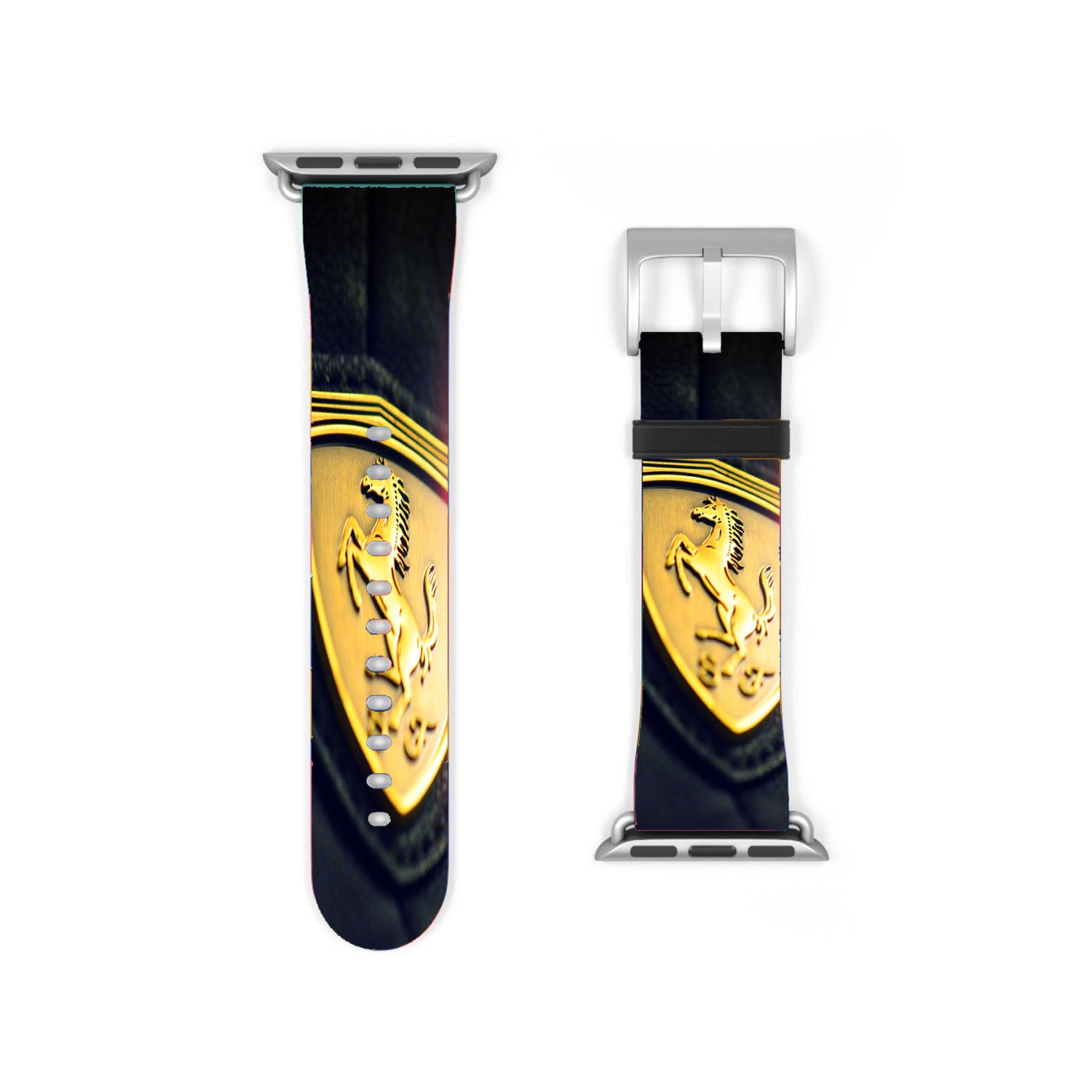 Gold Ferrari Logo Art Apple Watch Band 38Mm - 44Mm