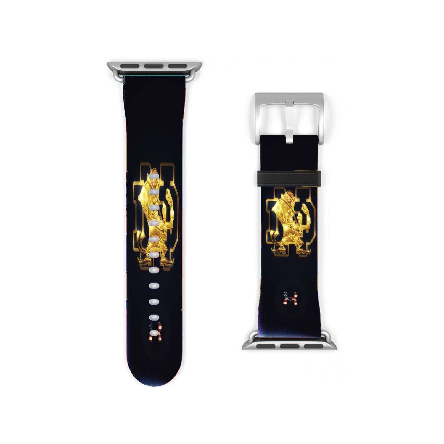 Gold In The Dark Vintage Notre Dame Logo Wallpaper Apple Watch Band 38Mm - 44Mm