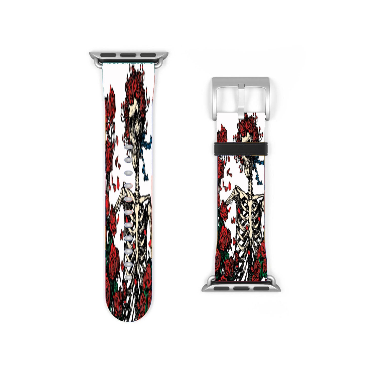 Grateful Dead Bones And Roses Apple Watch Band 38Mm - 44Mm