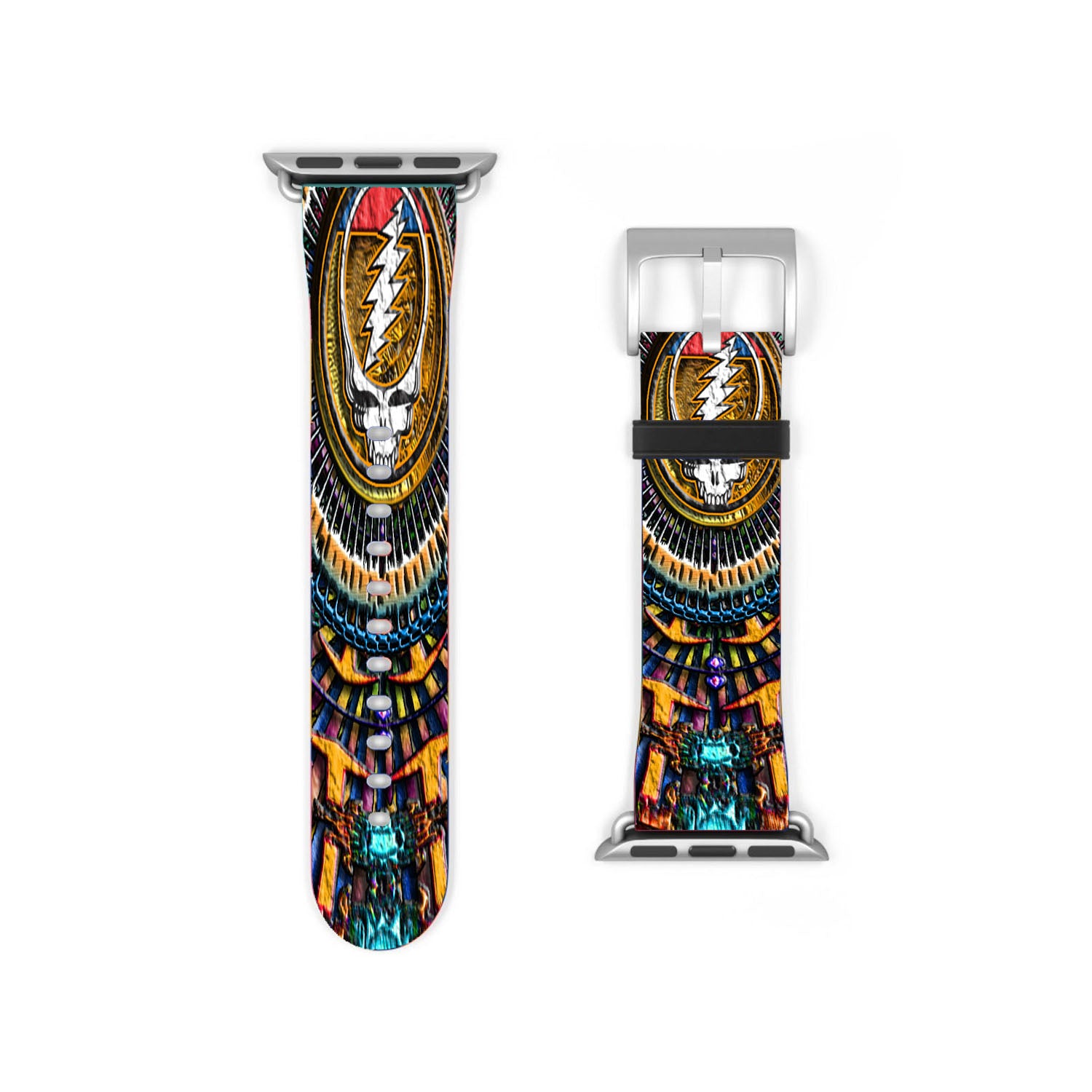 Grateful Dead I Steal Your Face Mandala Style Apple Watch Band 38Mm - 44Mm