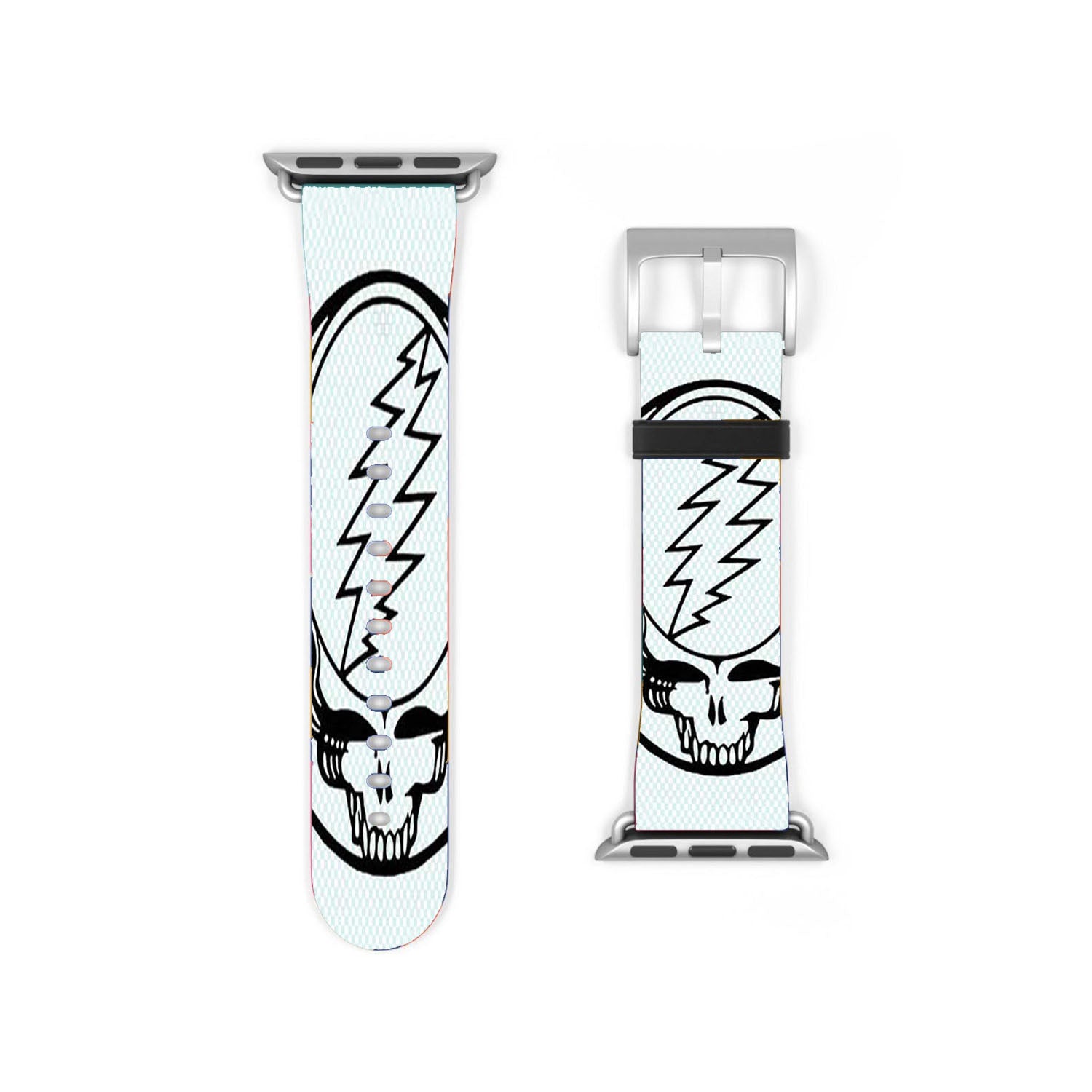 Grateful Dead Logo Outline Checkered Apple Watch Band 38Mm - 44Mm