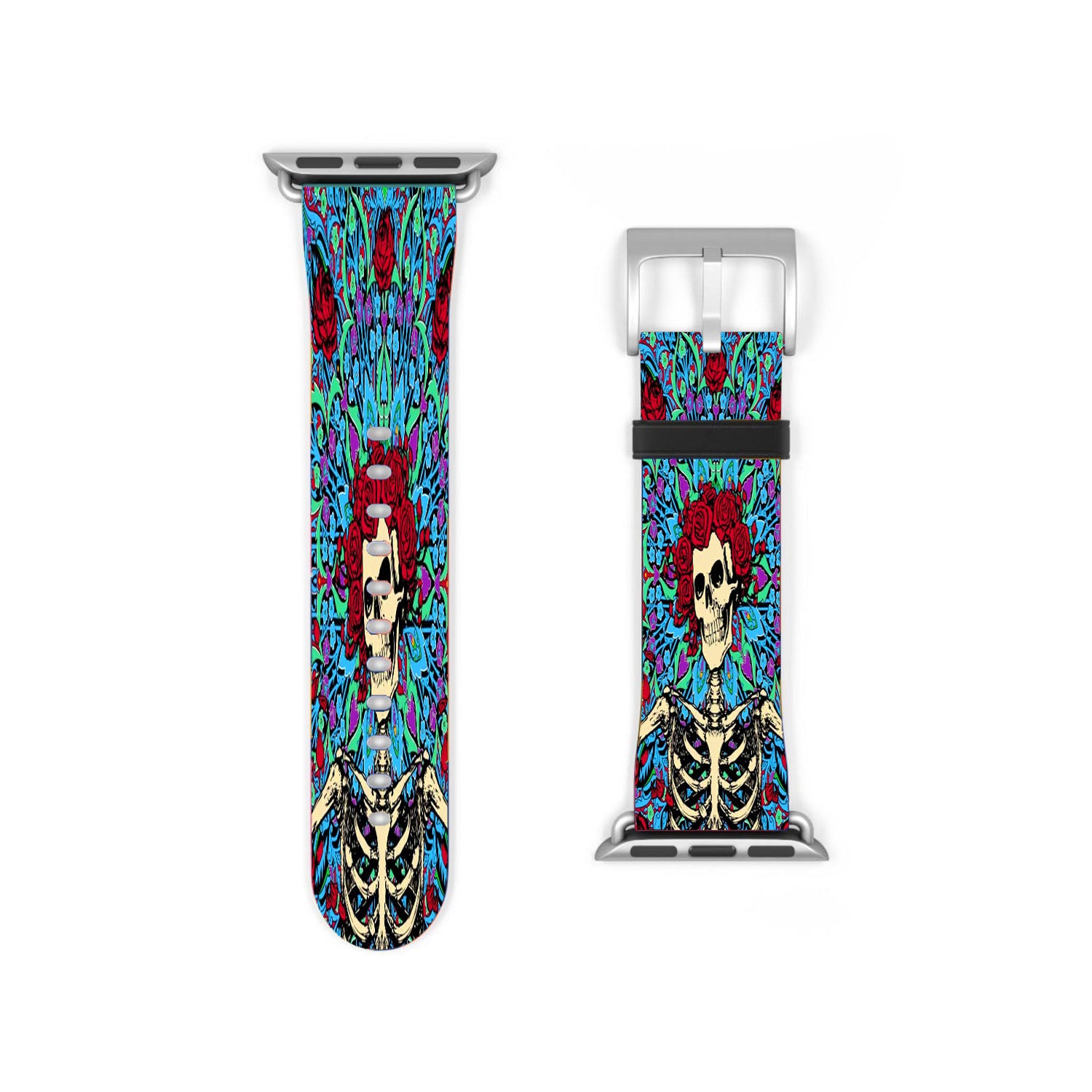 Grateful Dead Skeleton Roses Apple Watch Band 38Mm - 44Mm
