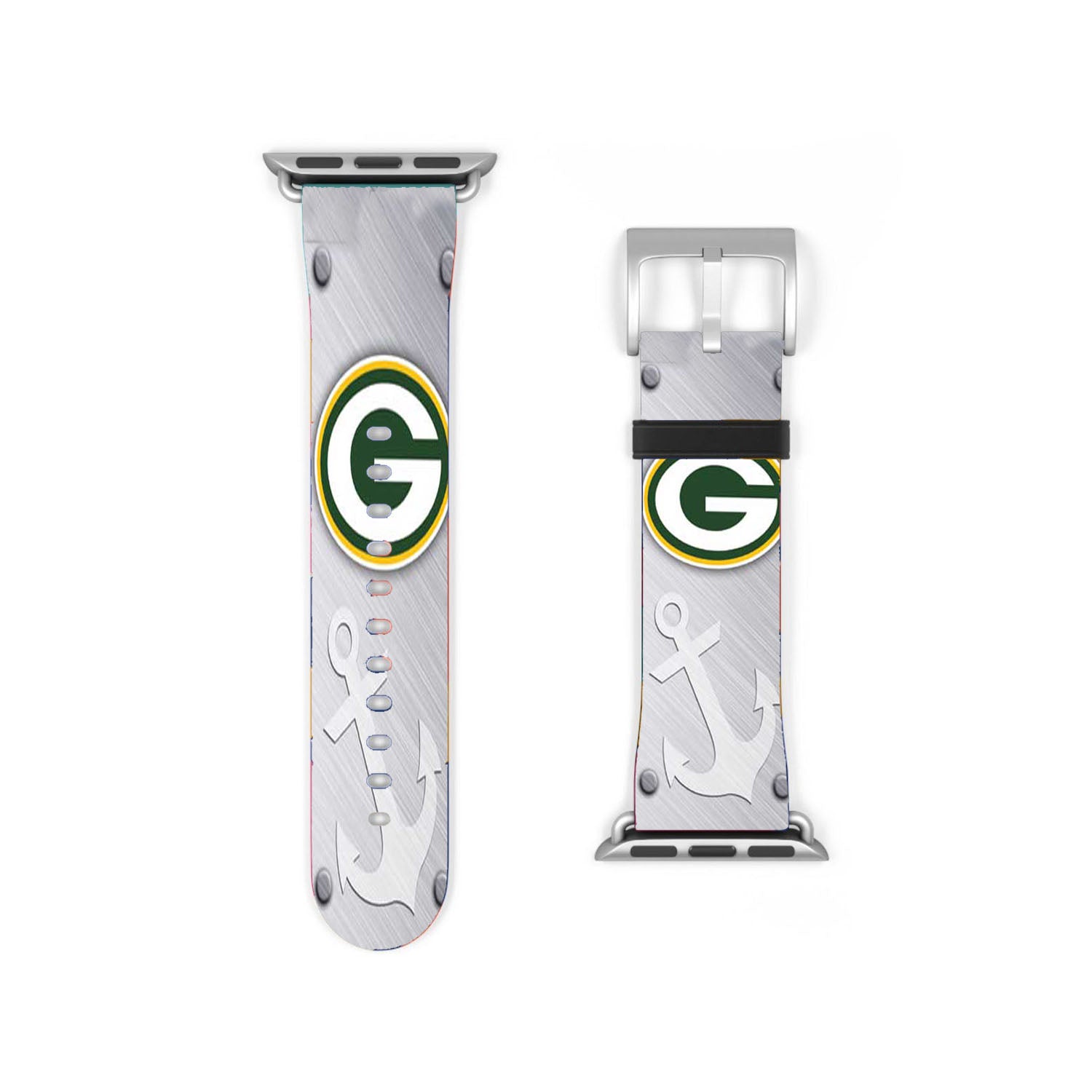 Green Bay Packers Brushed Chrome Apple Watch Band 38Mm - 44Mm