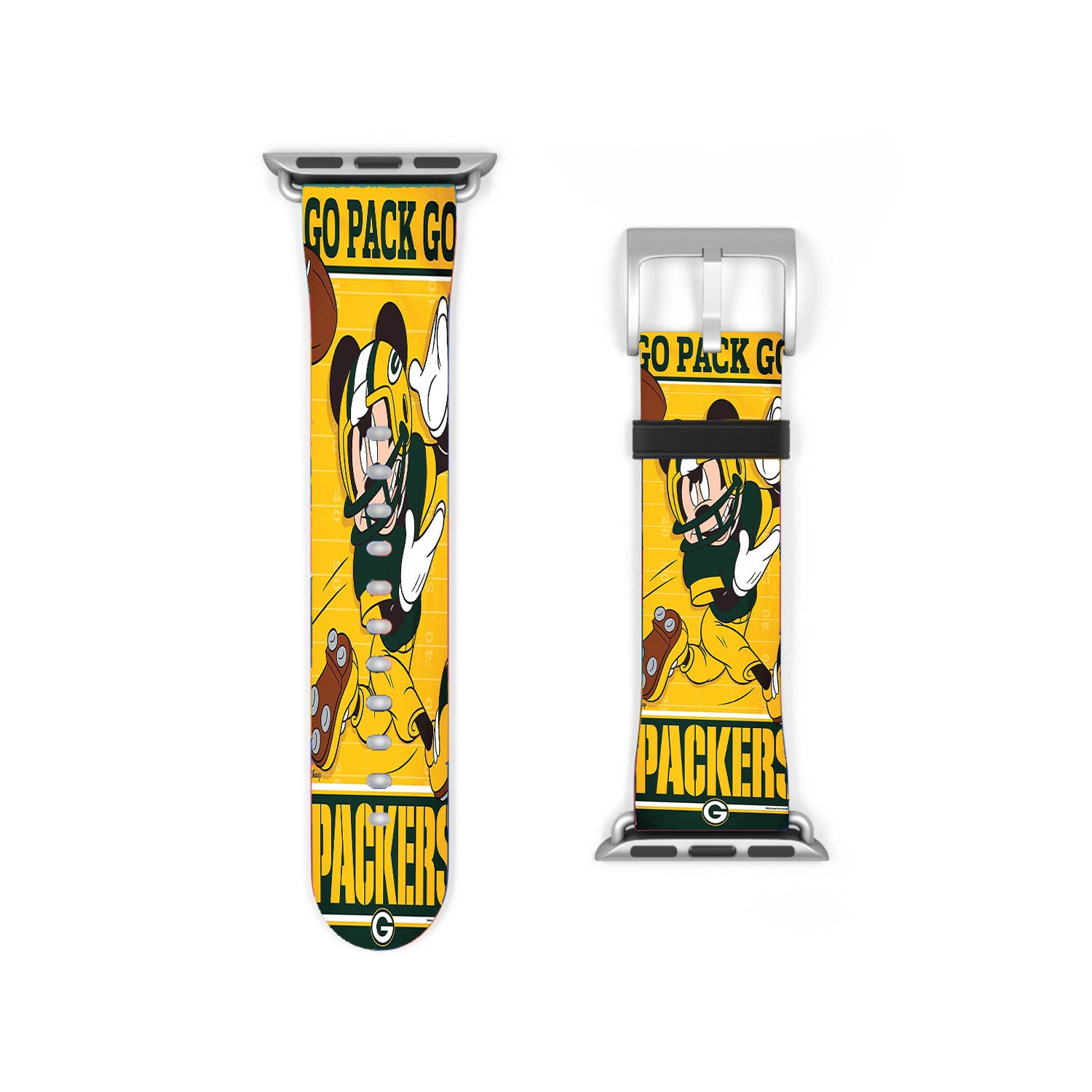 Green Bay Packers Disney Mickey Mouse Nfl Apple Watch Band 38Mm - 44Mm