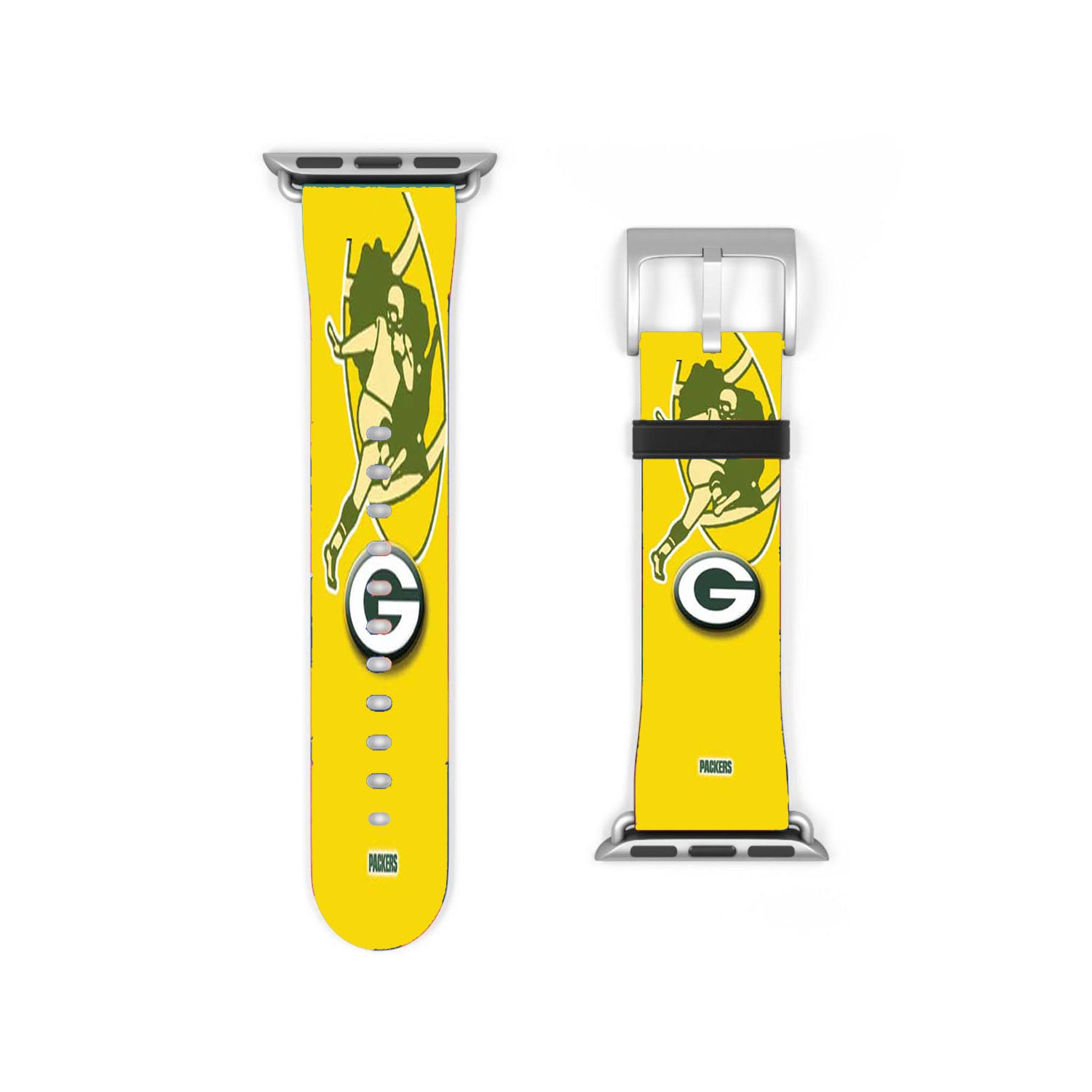Green Bay Packers Logos On Yellow Apple Watch Band 38Mm - 44Mm