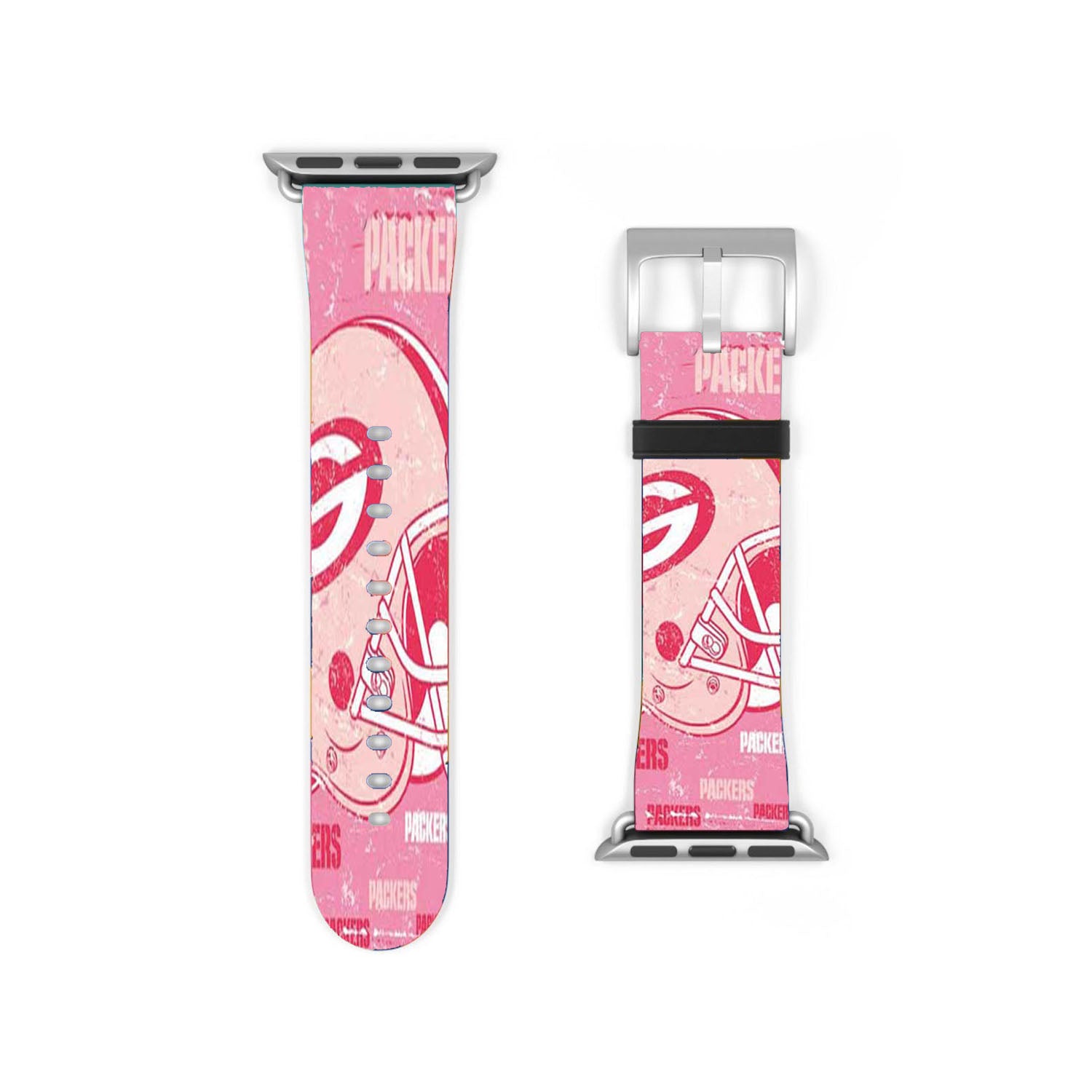 Green Bay Packers Pink Tall Apple Watch Band 38Mm - 44Mm