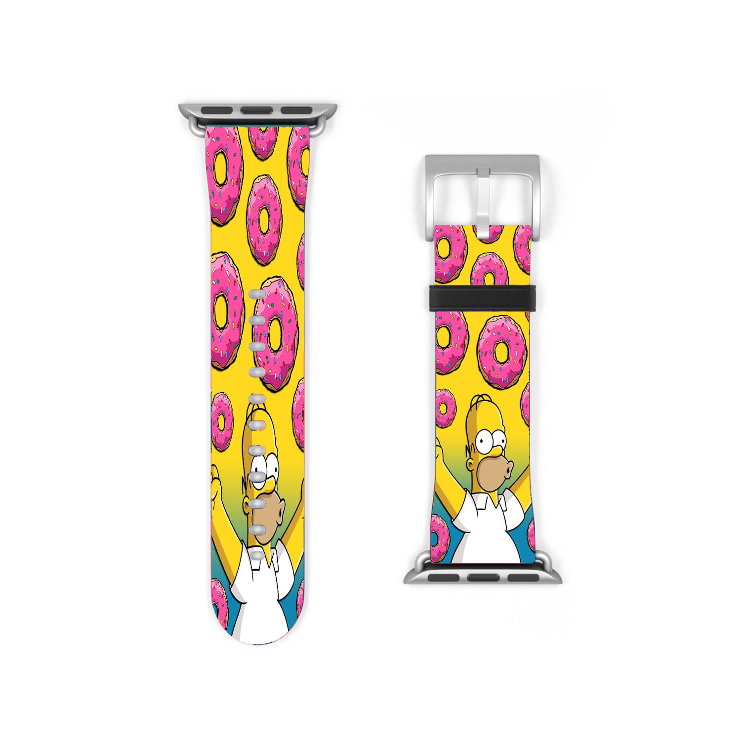 Homer Simpson Donuts Pink Apple Watch Band 38Mm - 44Mm