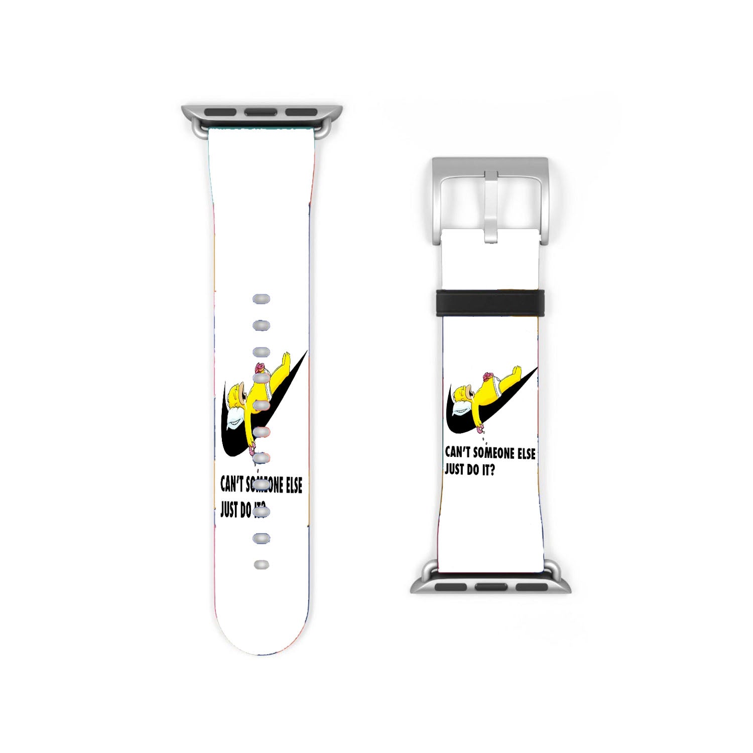 Homer Simpson Nike White Apple Watch Band 38Mm - 44Mm