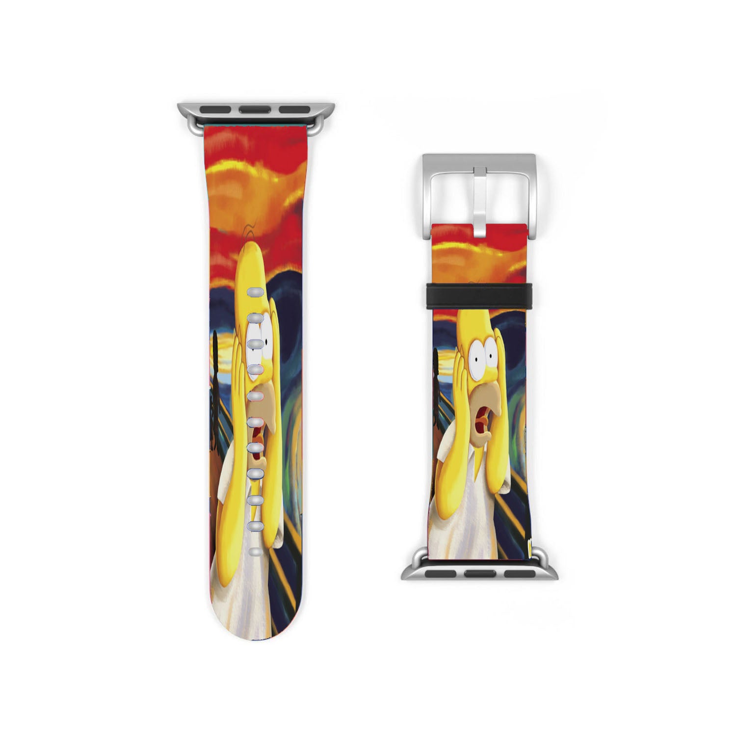 Homer Simpson Scary Paint Apple Watch Band 38Mm - 44Mm