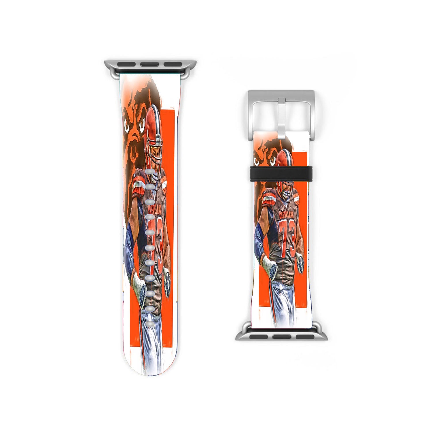 Joe Thomas Cleveland Browns Oil Art Apple Watch Band 38Mm - 44Mm