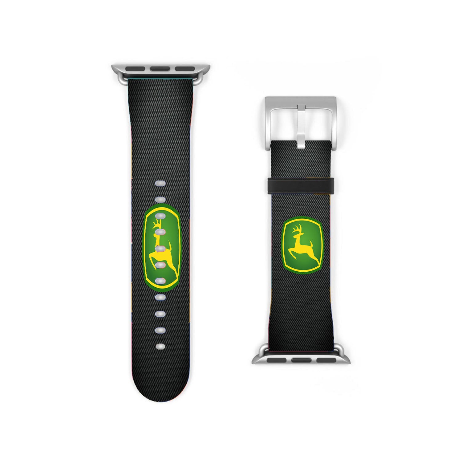 John Deere Logo Carbon Fiber Apple Watch Band 38Mm - 44Mm
