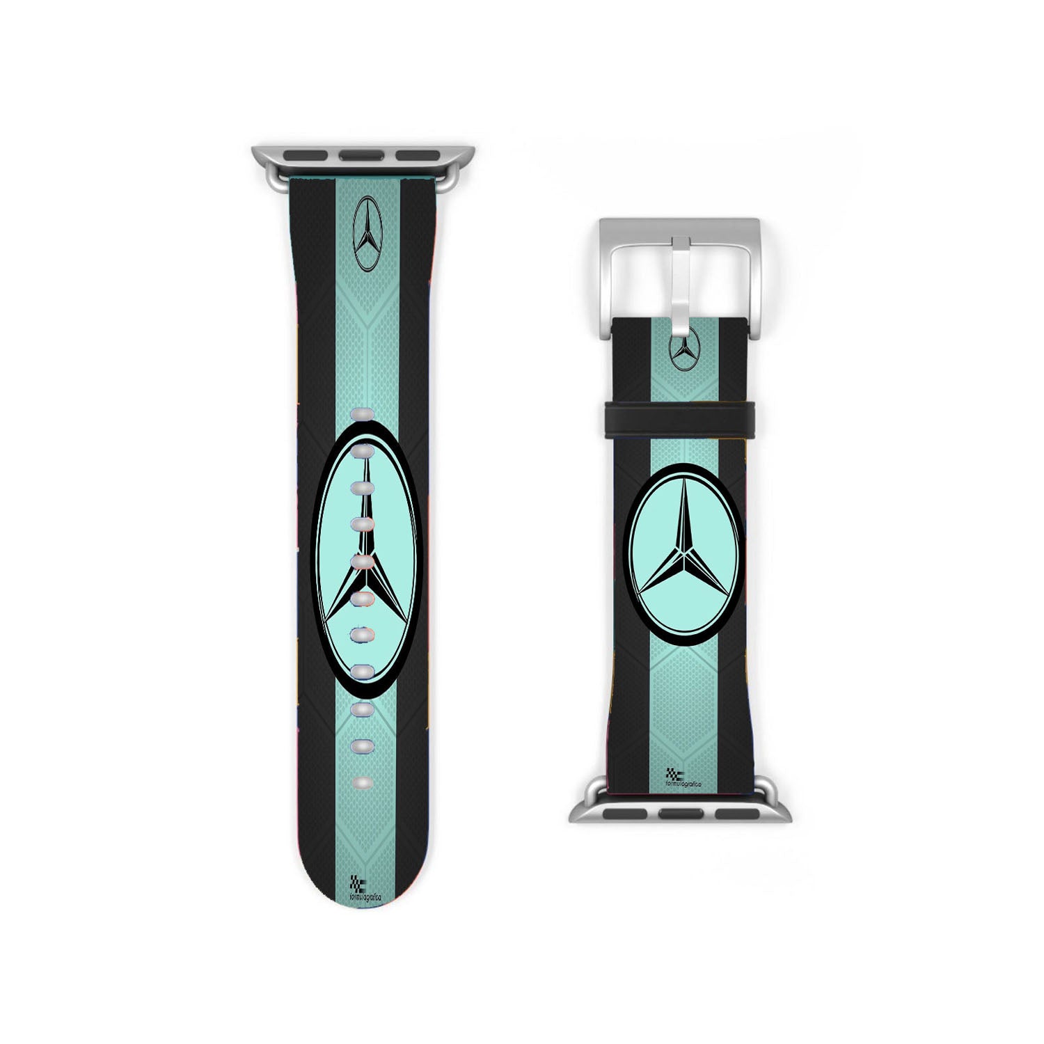 Mercedes Benz Blue And Black Wallpaper Apple Watch Band 38Mm - 44Mm