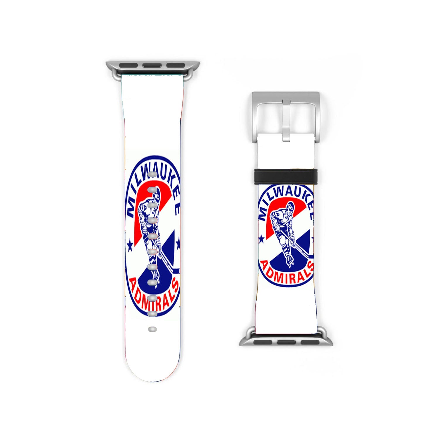 Milwaukee Admirals Hockey Team Logo Apple Watch Band 38Mm - 44Mm