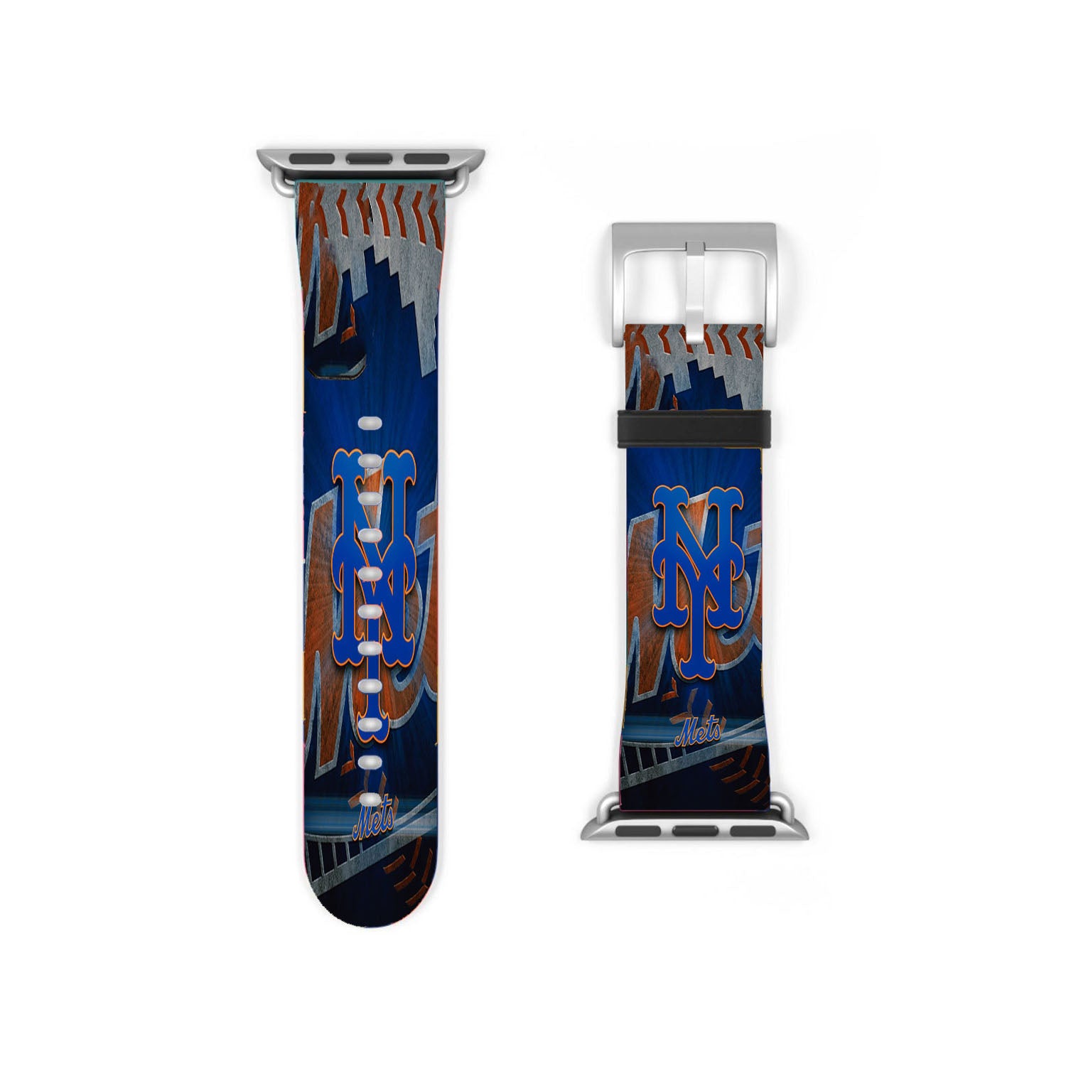 New York Mets Mlb Logo 9 Apple Watch Band 38Mm - 44Mm