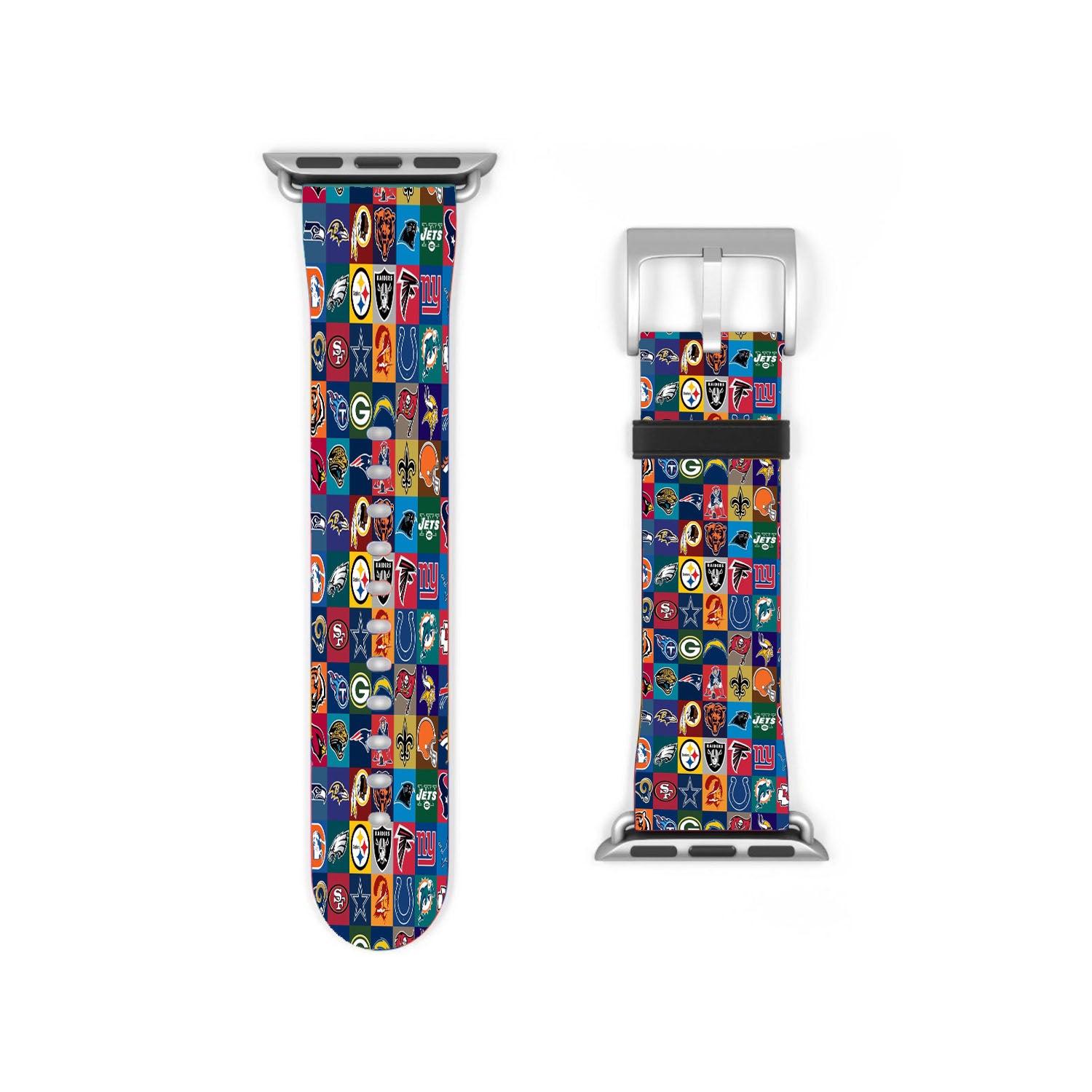 Nfl Teams Logo Collage Collection Apple Watch Band 38Mm - 44Mm