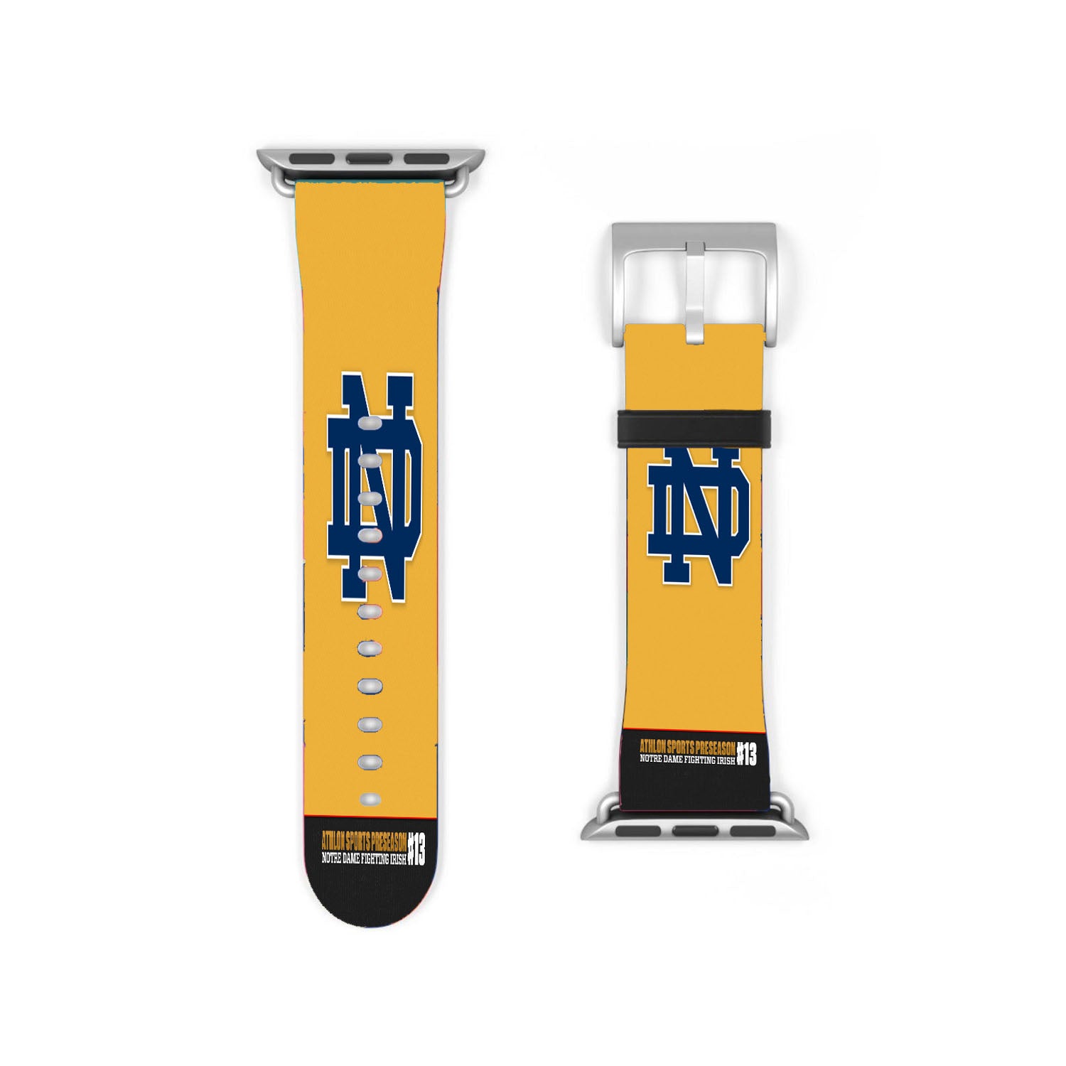Notre Dame Fighting Irish Athlon Sports Yellow Apple Watch Band 38Mm - 44Mm