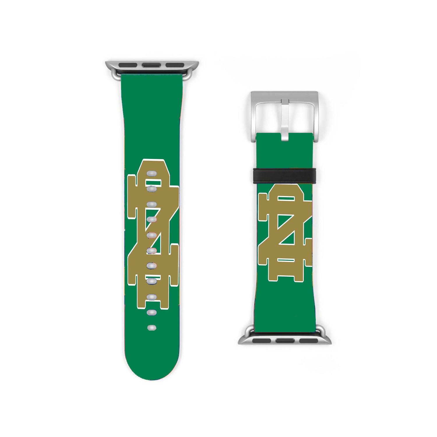 Notre Dame Fighting Irish Gold And Green Apple Watch Band 38Mm - 44Mm