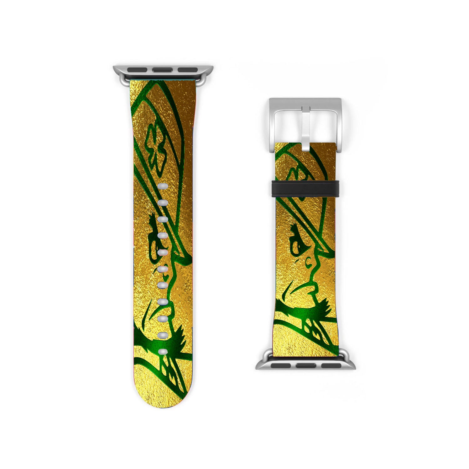 Notre Dame Fighting Irish Green Golden Apple Watch Band 38Mm - 44Mm